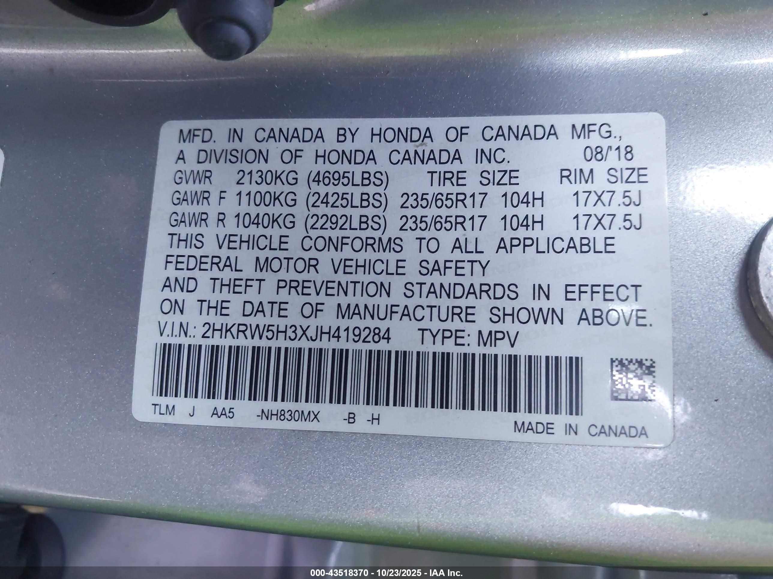HONDA CR-V image 9