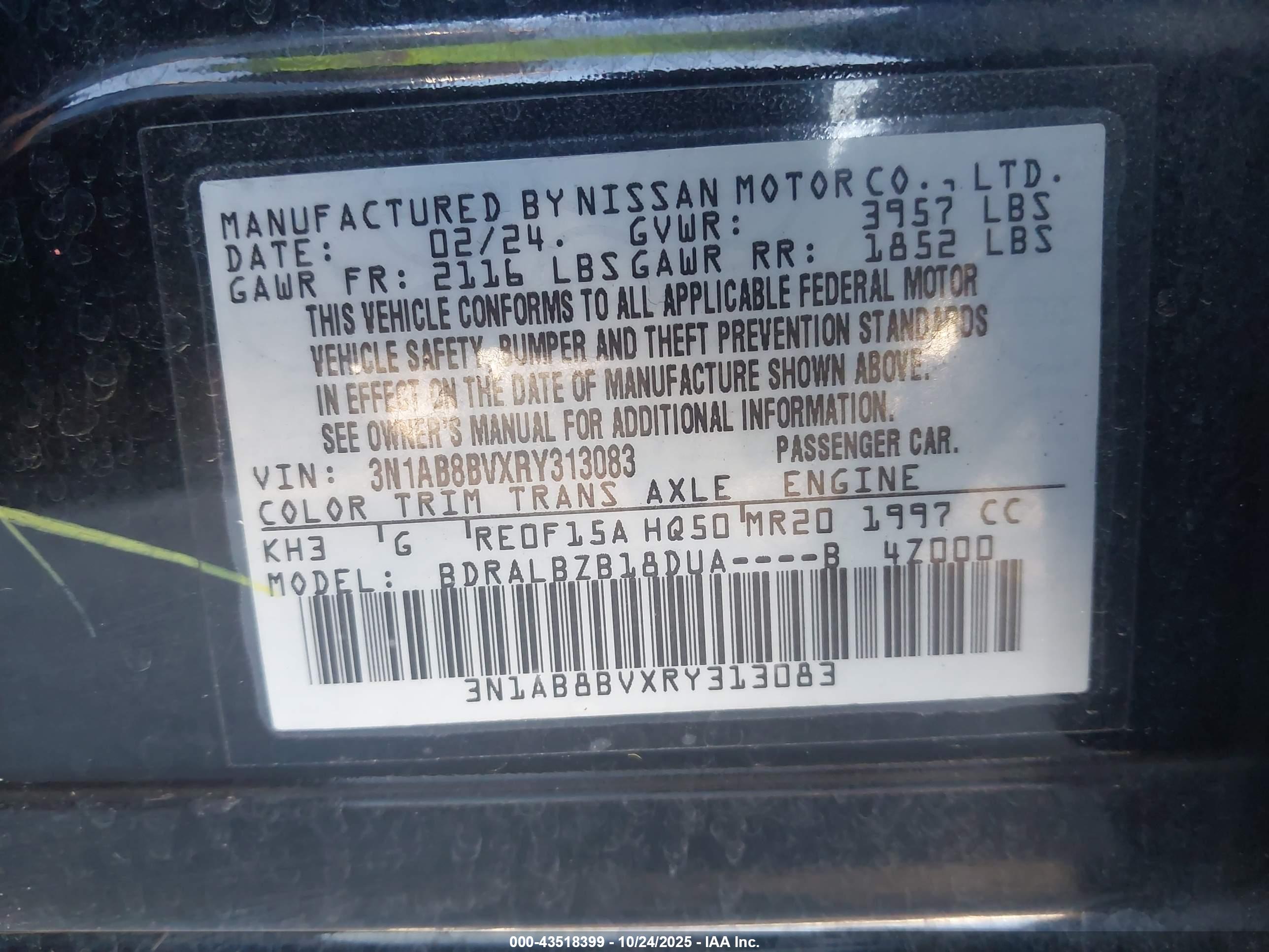 NISSAN SENTRA image 9
