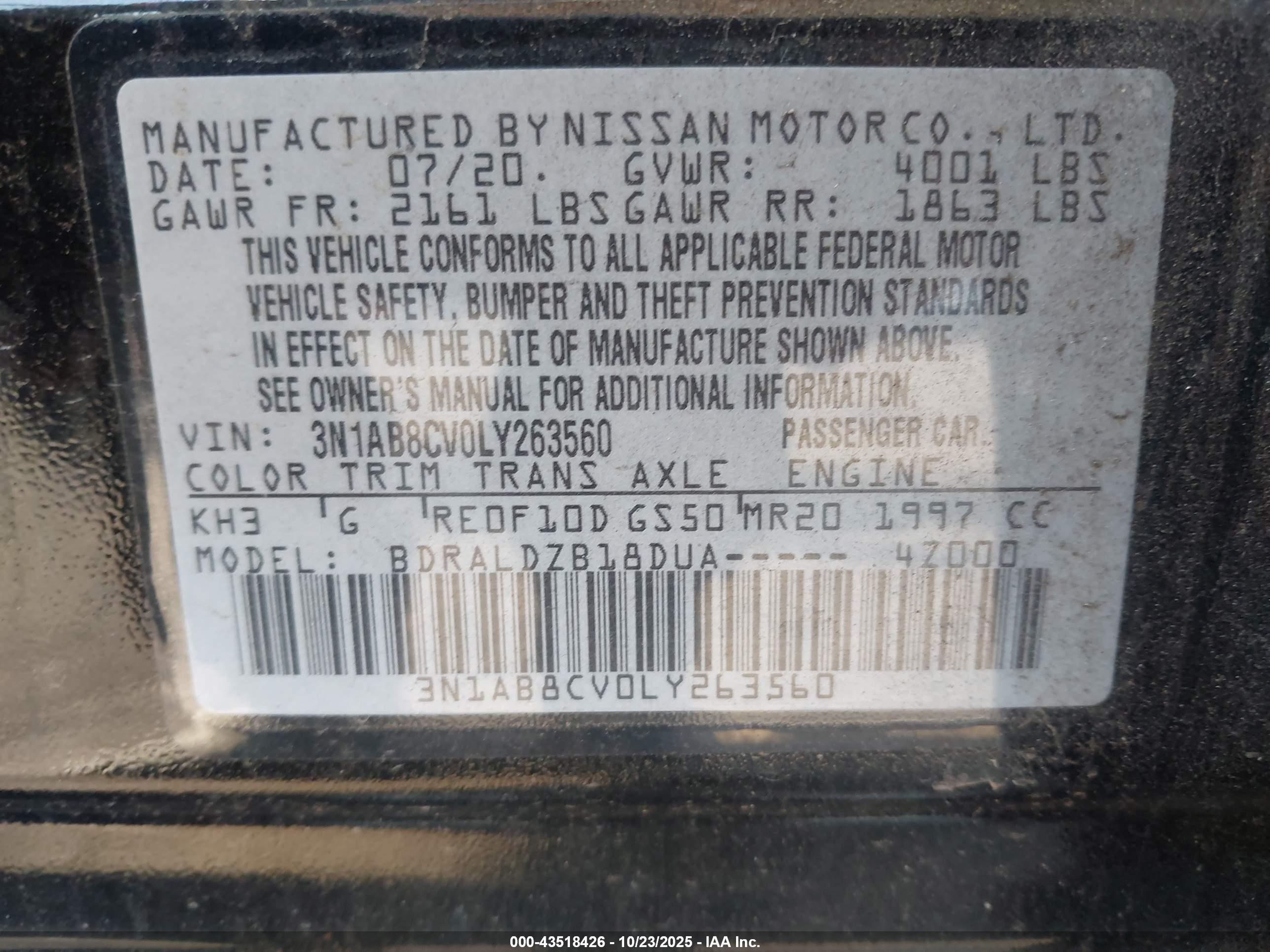 NISSAN SENTRA image 9