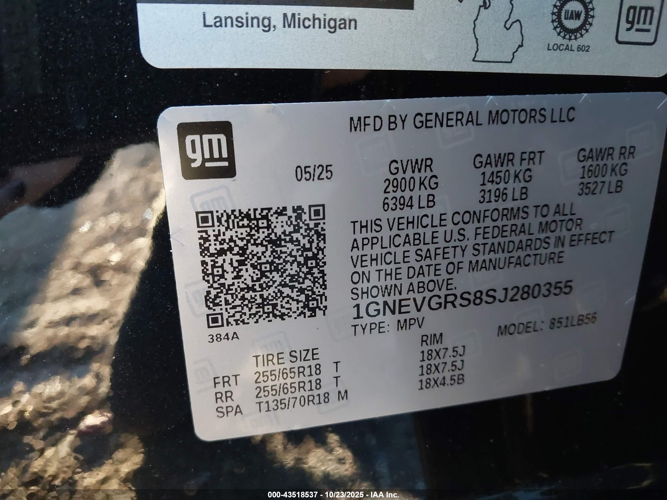 CHEVROLET TRAVERSE image 9