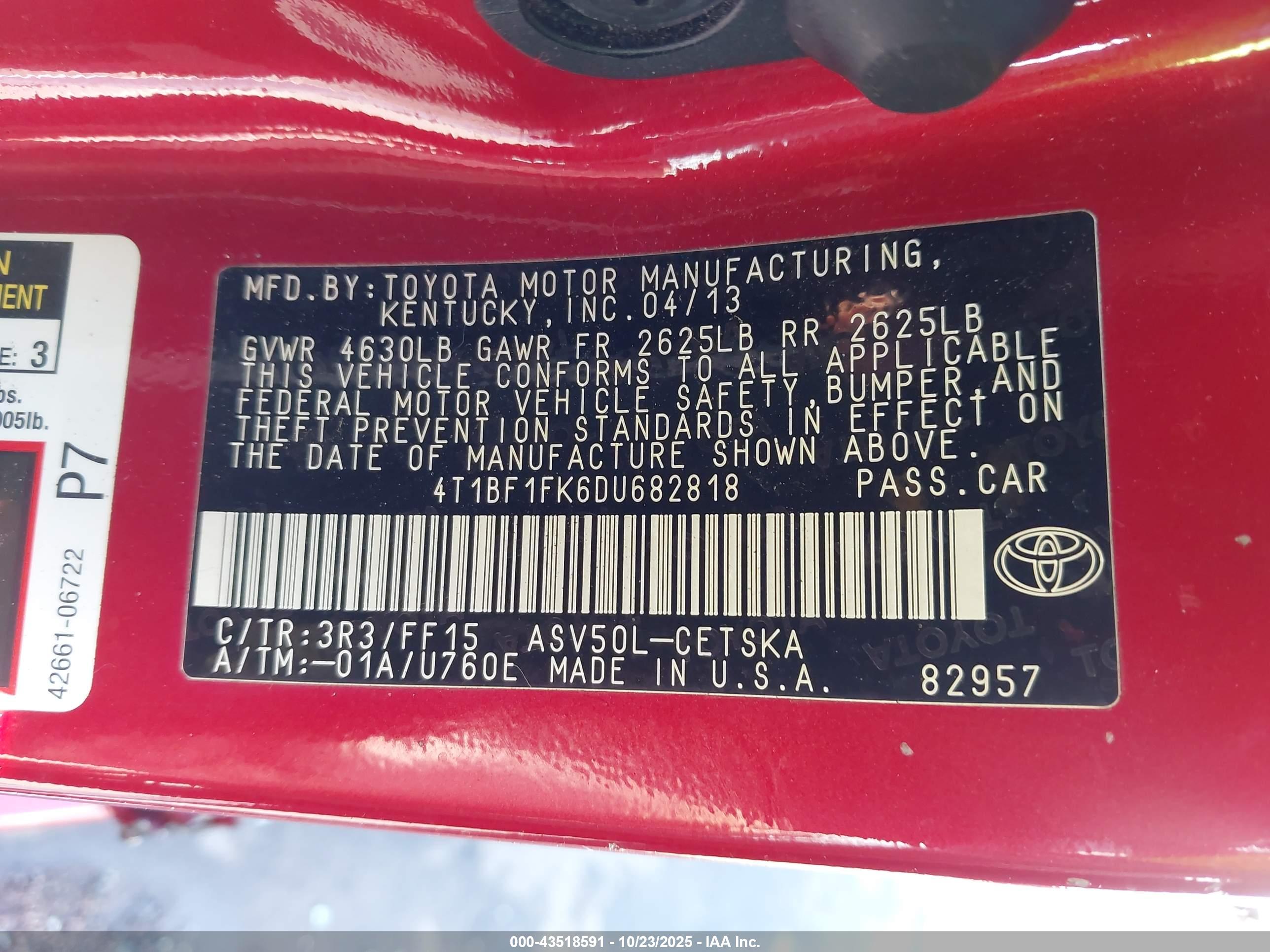 TOYOTA CAMRY image 9