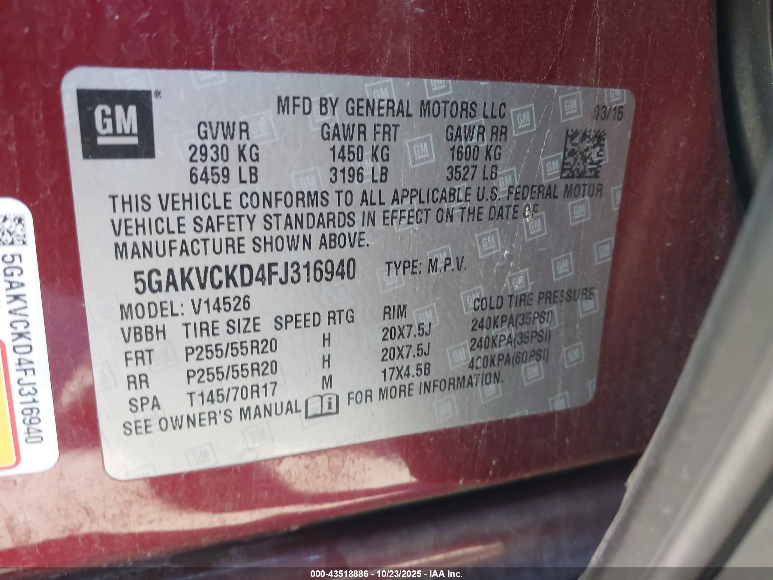 BUICK ENCLAVE image 9