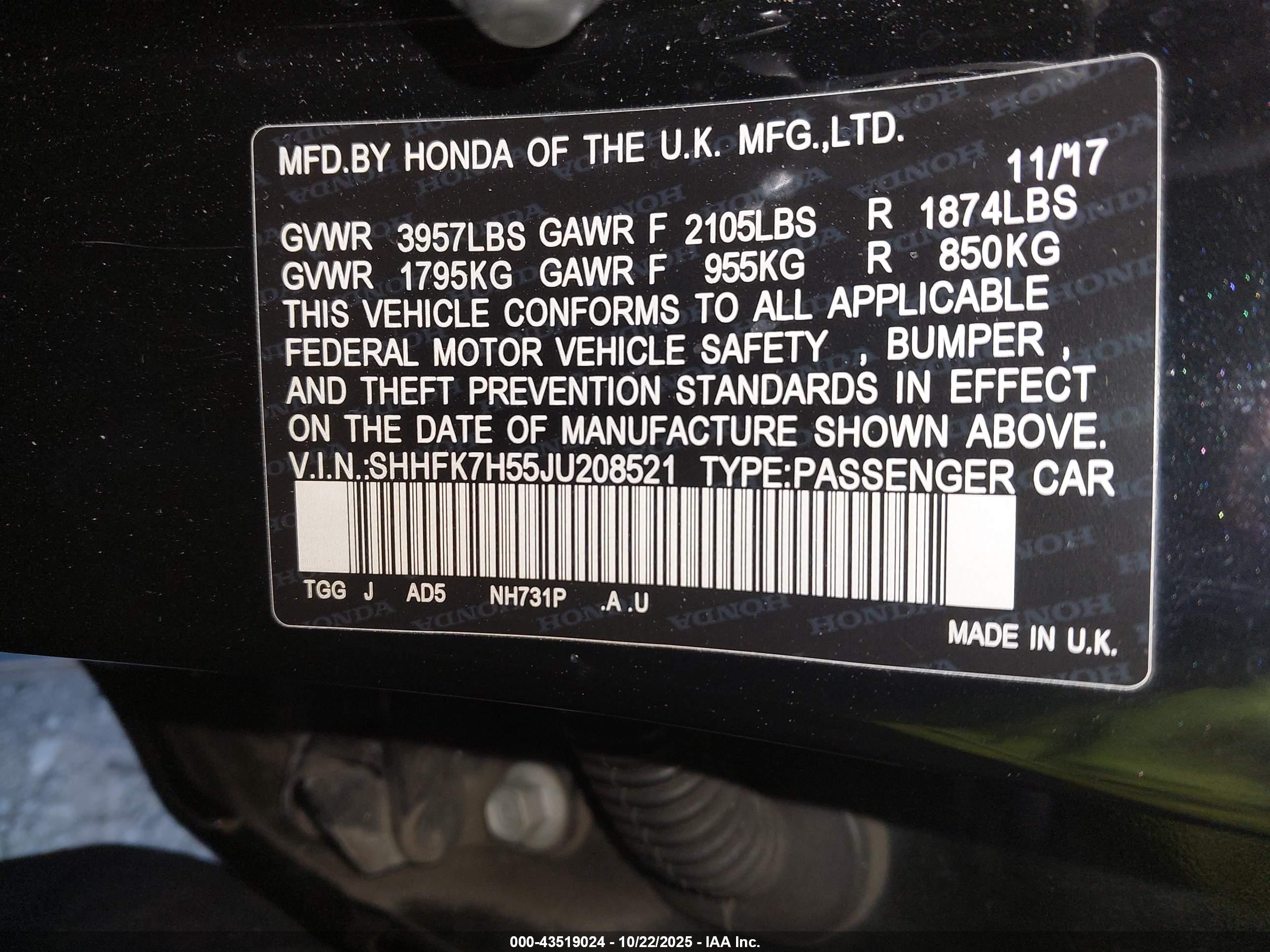 HONDA CIVIC image 9