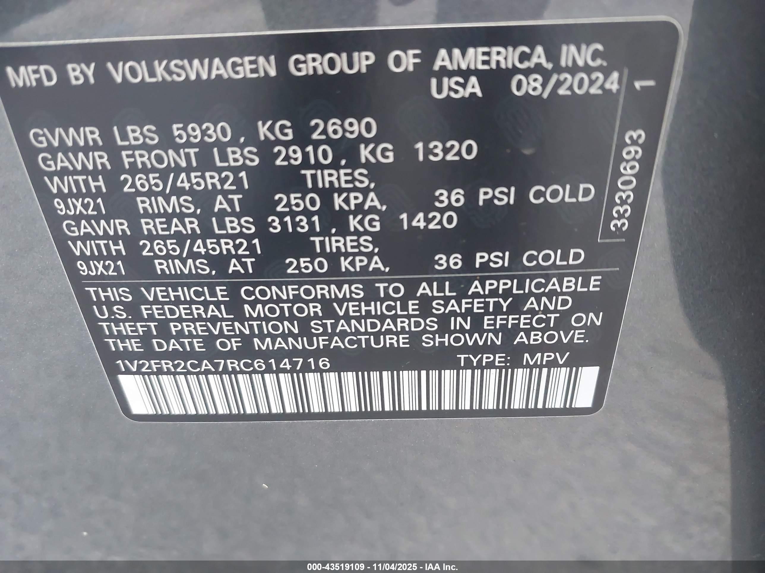 VOLKSWAGEN ATLAS image 9