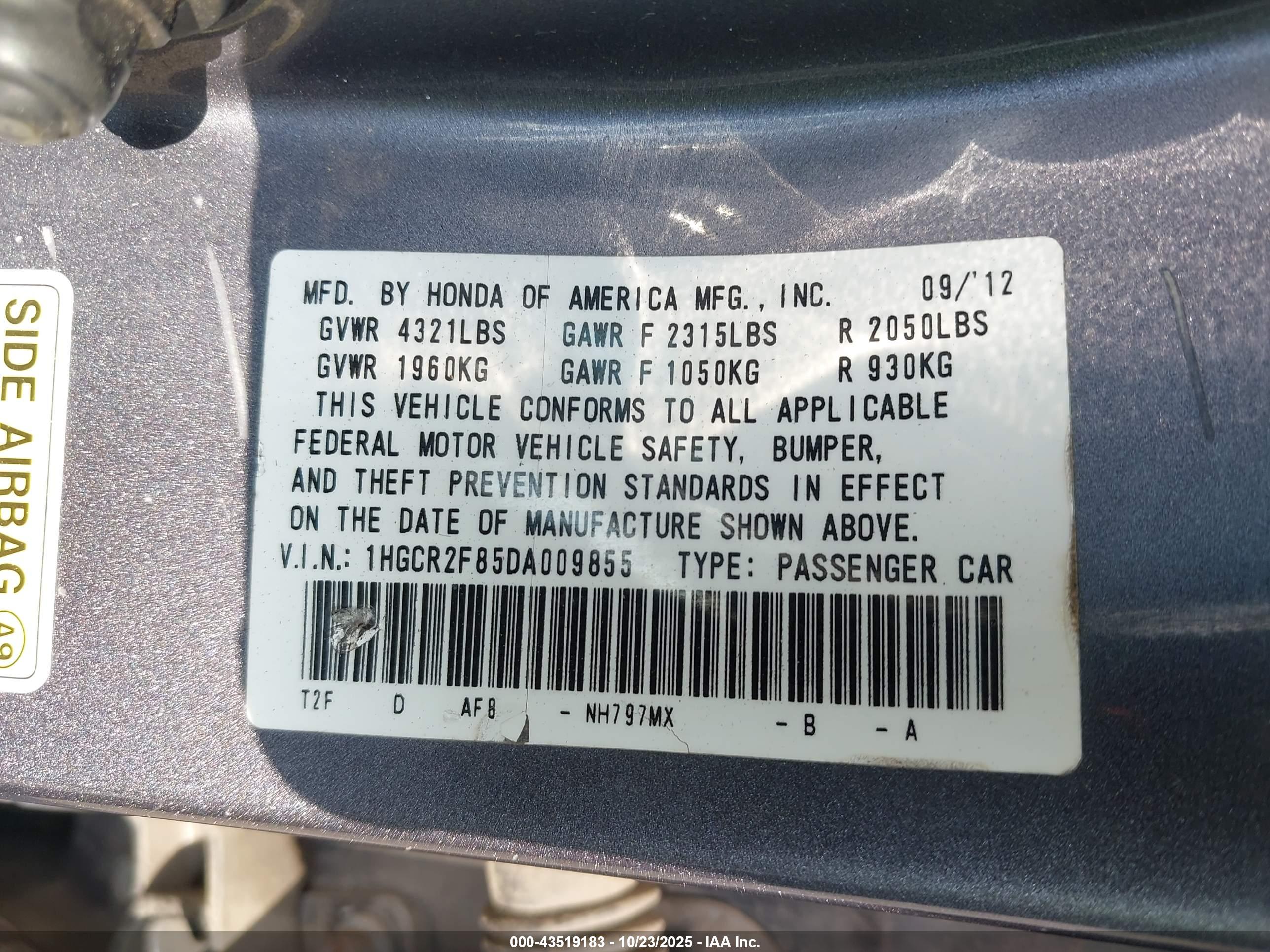 HONDA ACCORD image 9