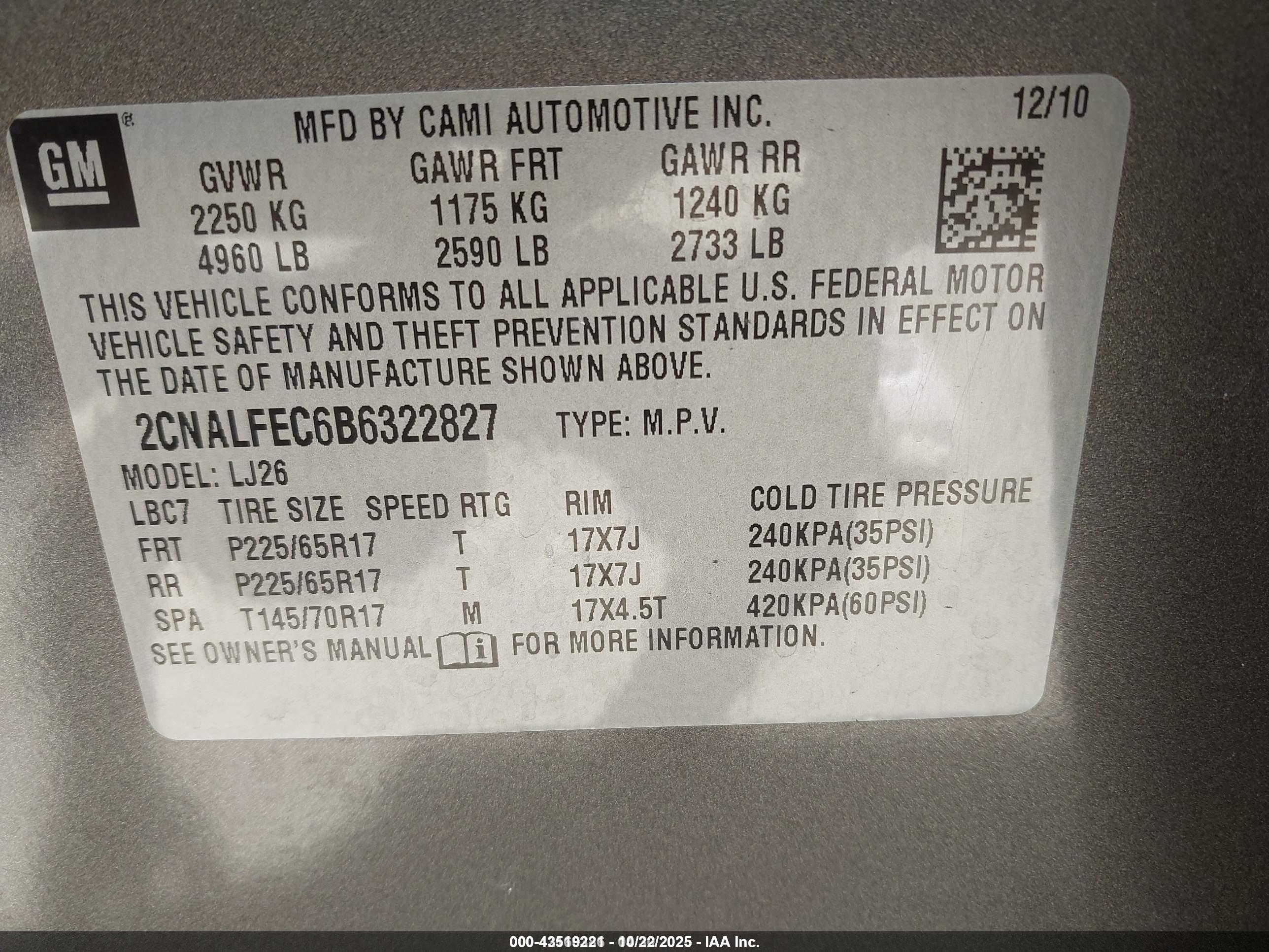 CHEVROLET EQUINOX image 9
