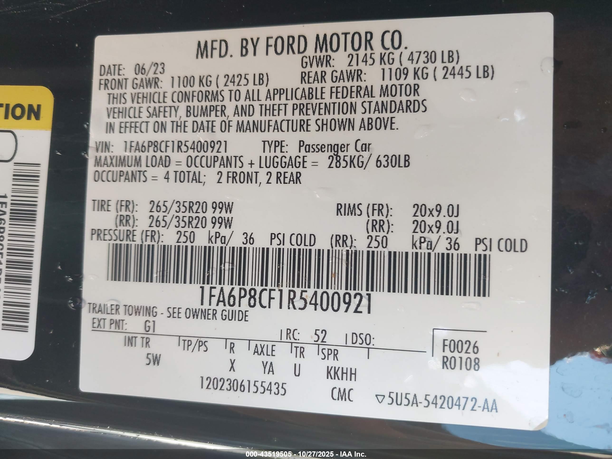 FORD MUSTANG image 9