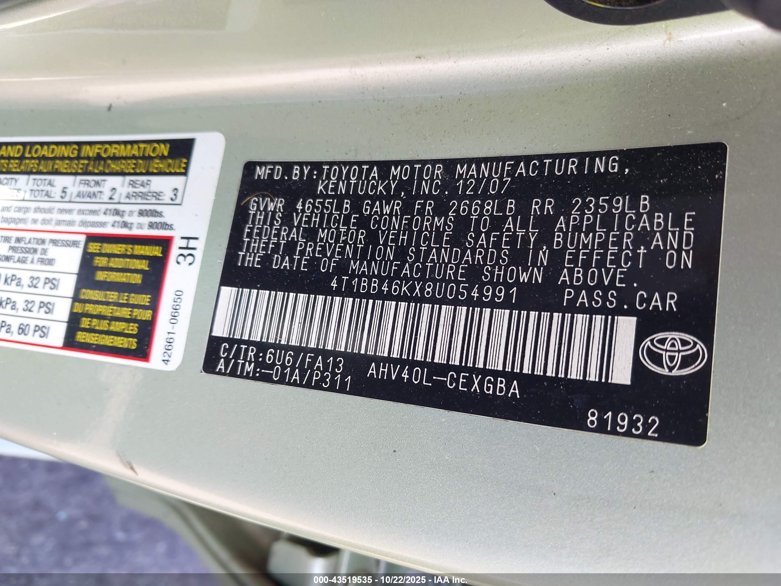 TOYOTA CAMRY image 9