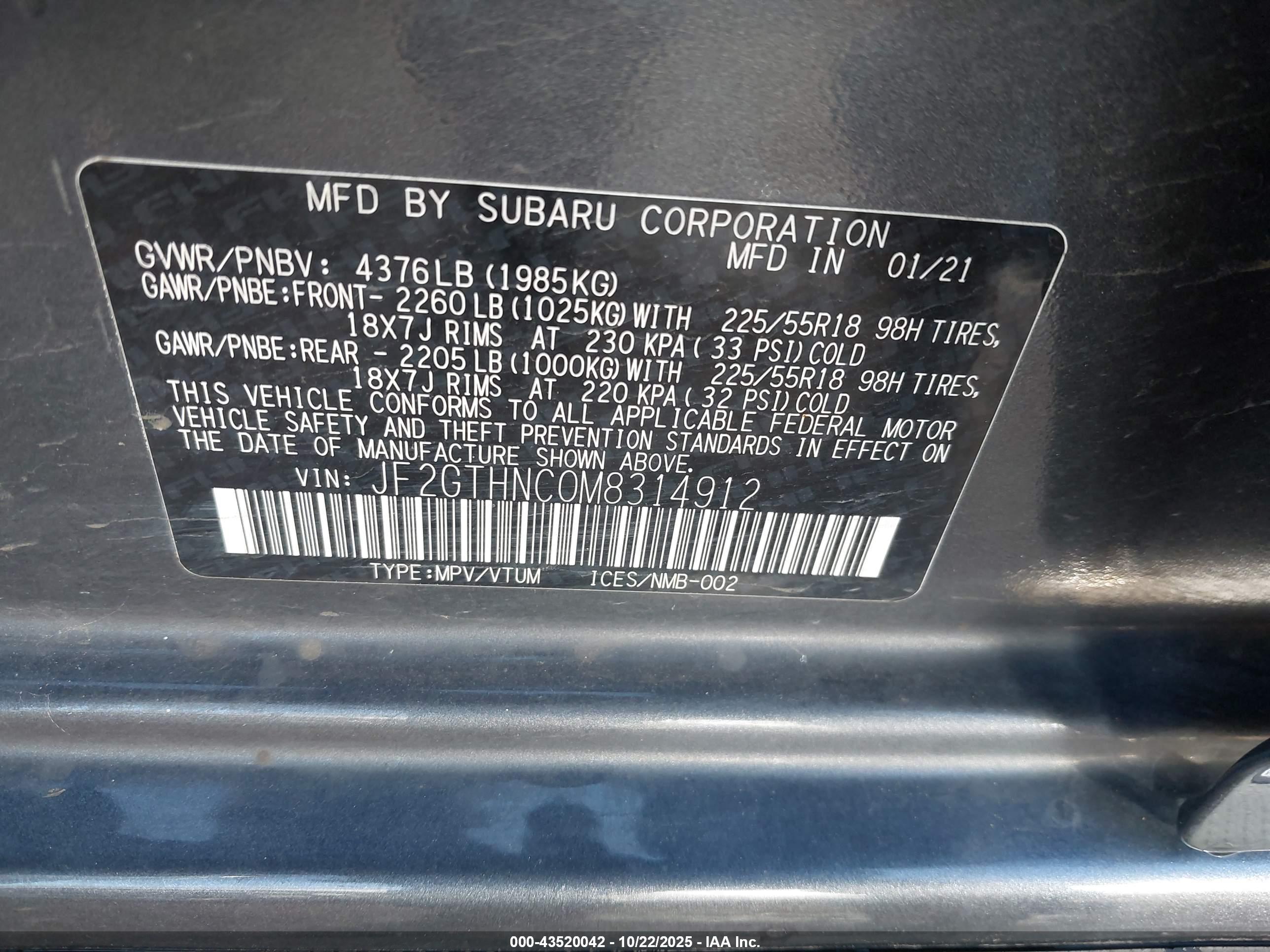 SUBARU CROSSTREK image 9