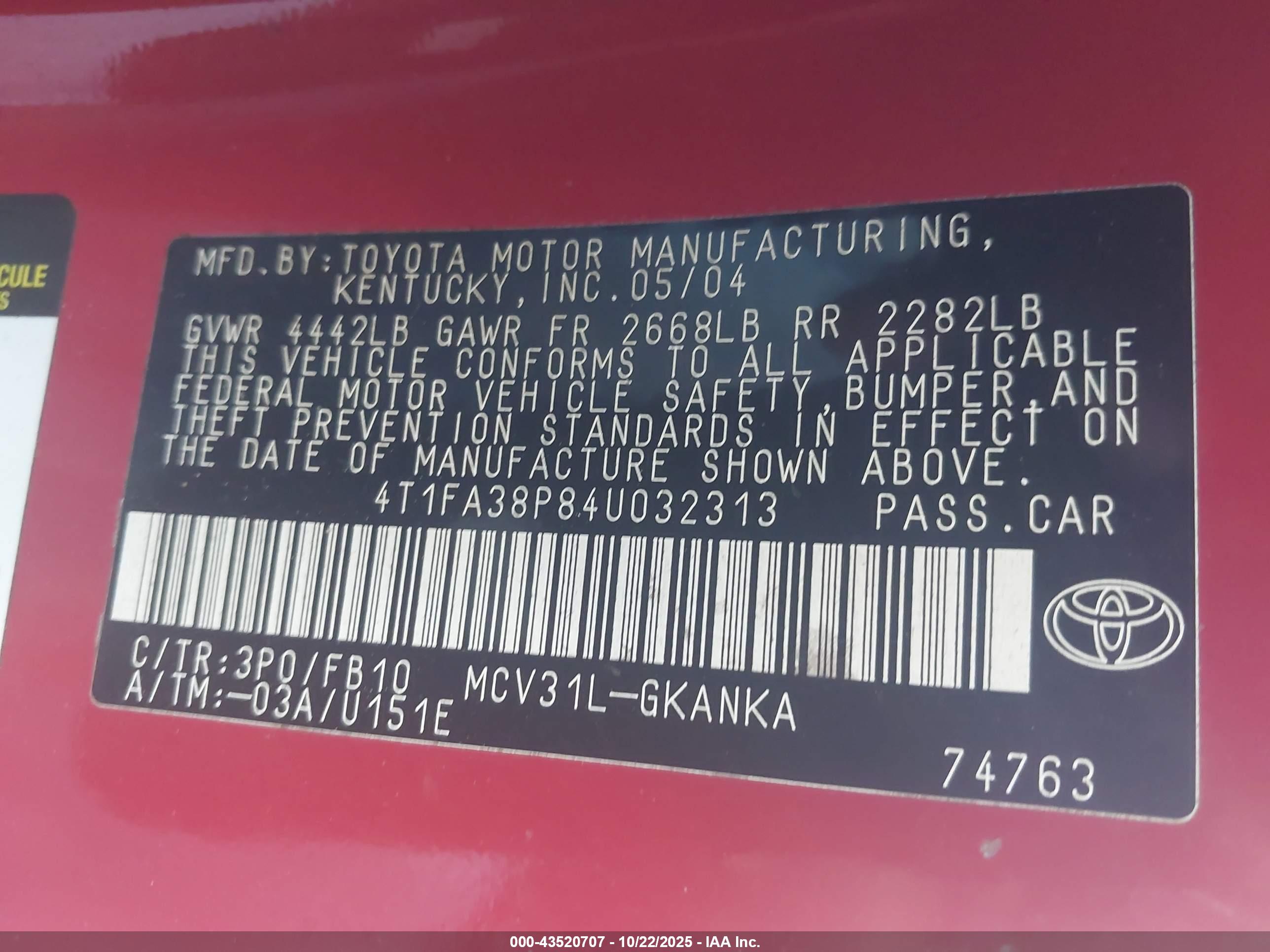 TOYOTA CAMRY image 9