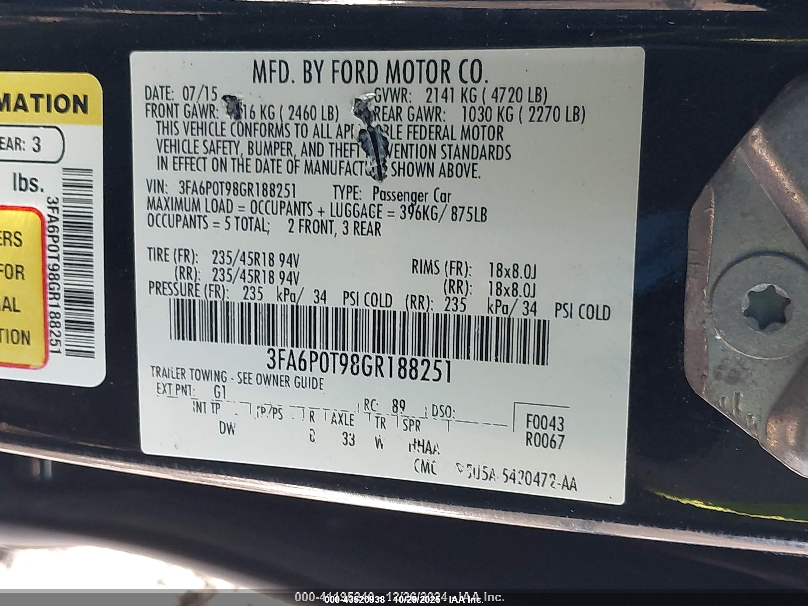 FORD FUSION image 9