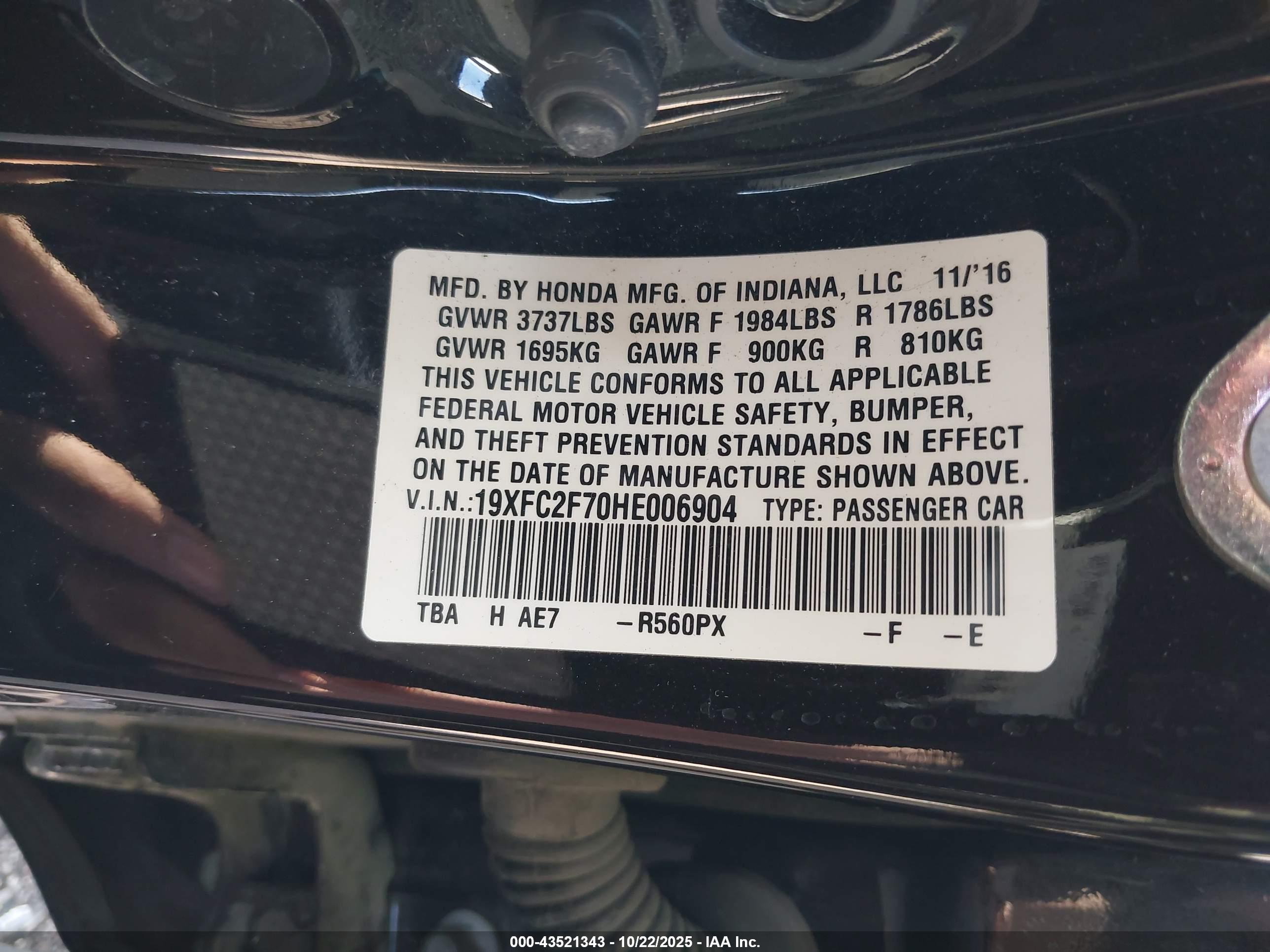 HONDA CIVIC image 9