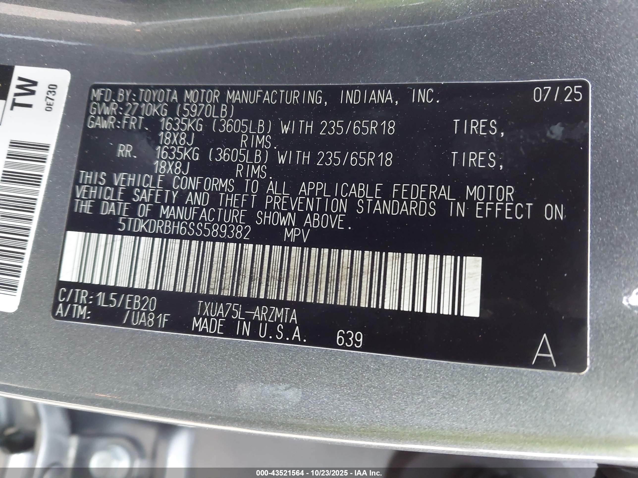 TOYOTA HIGHLANDER image 9
