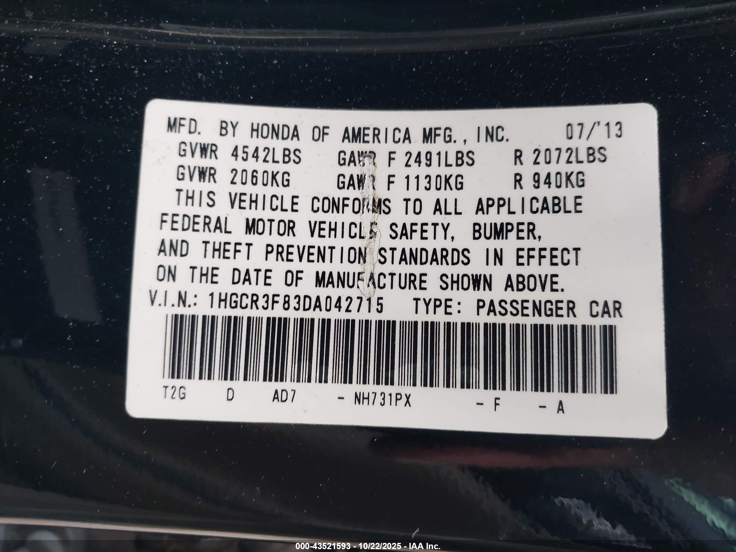 HONDA ACCORD image 9