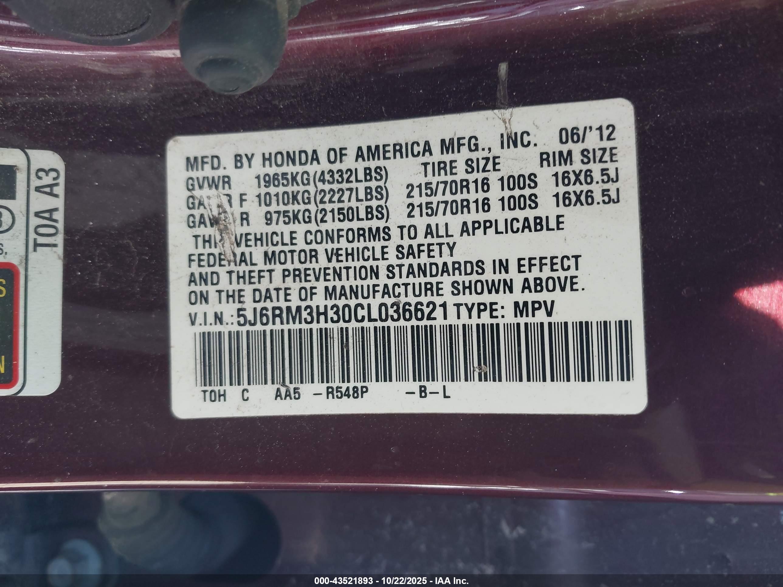 HONDA CR-V image 9