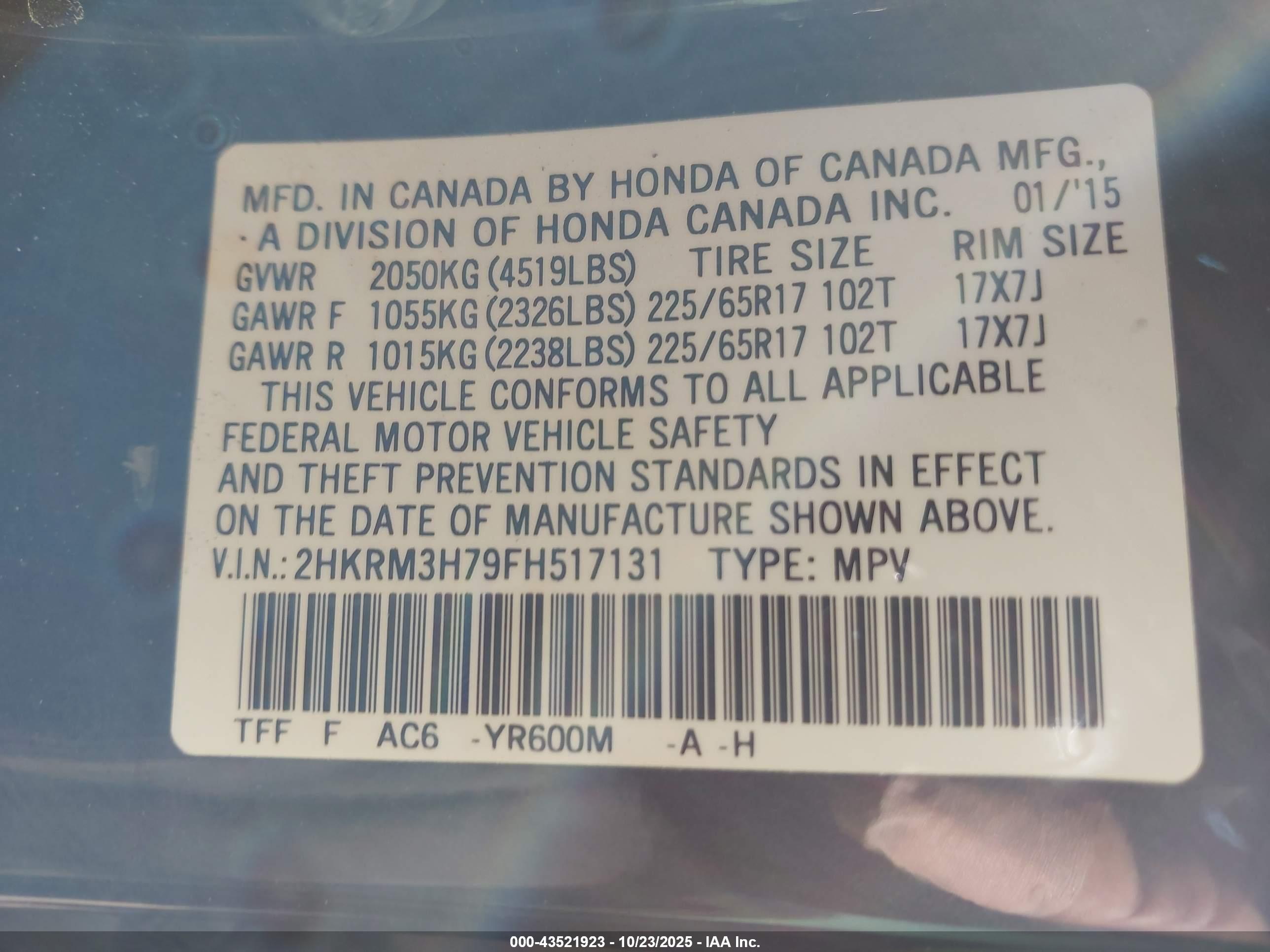 HONDA CR-V image 9