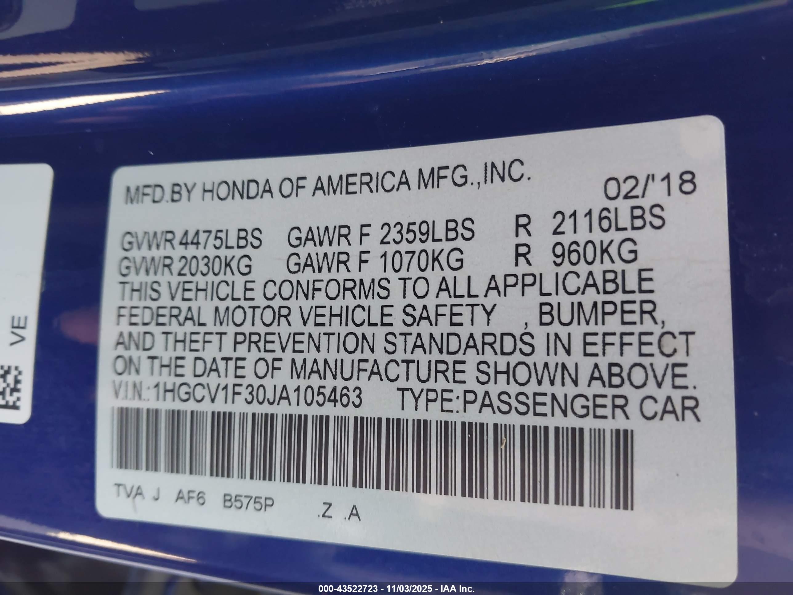 HONDA ACCORD image 9