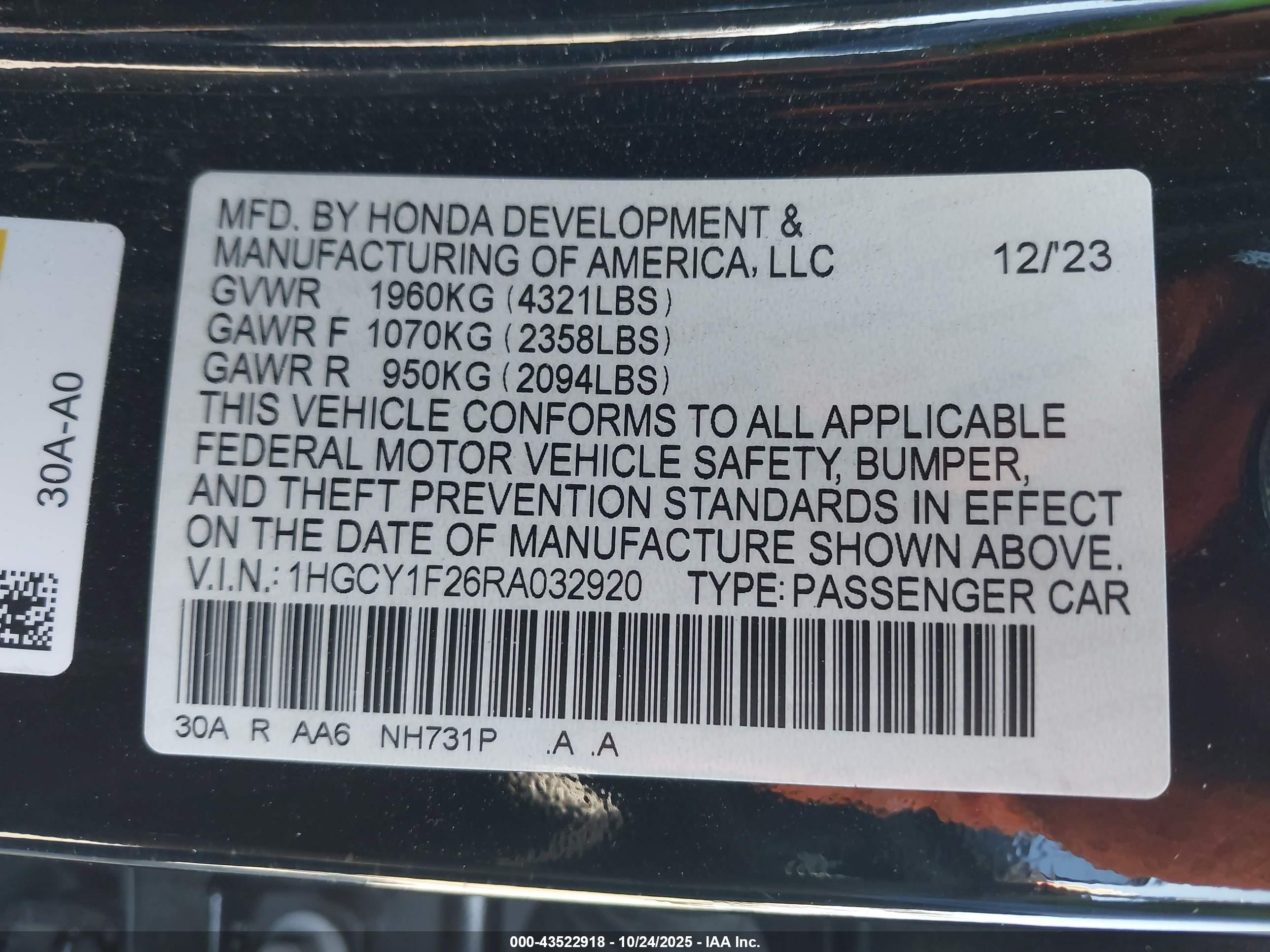 HONDA ACCORD image 9
