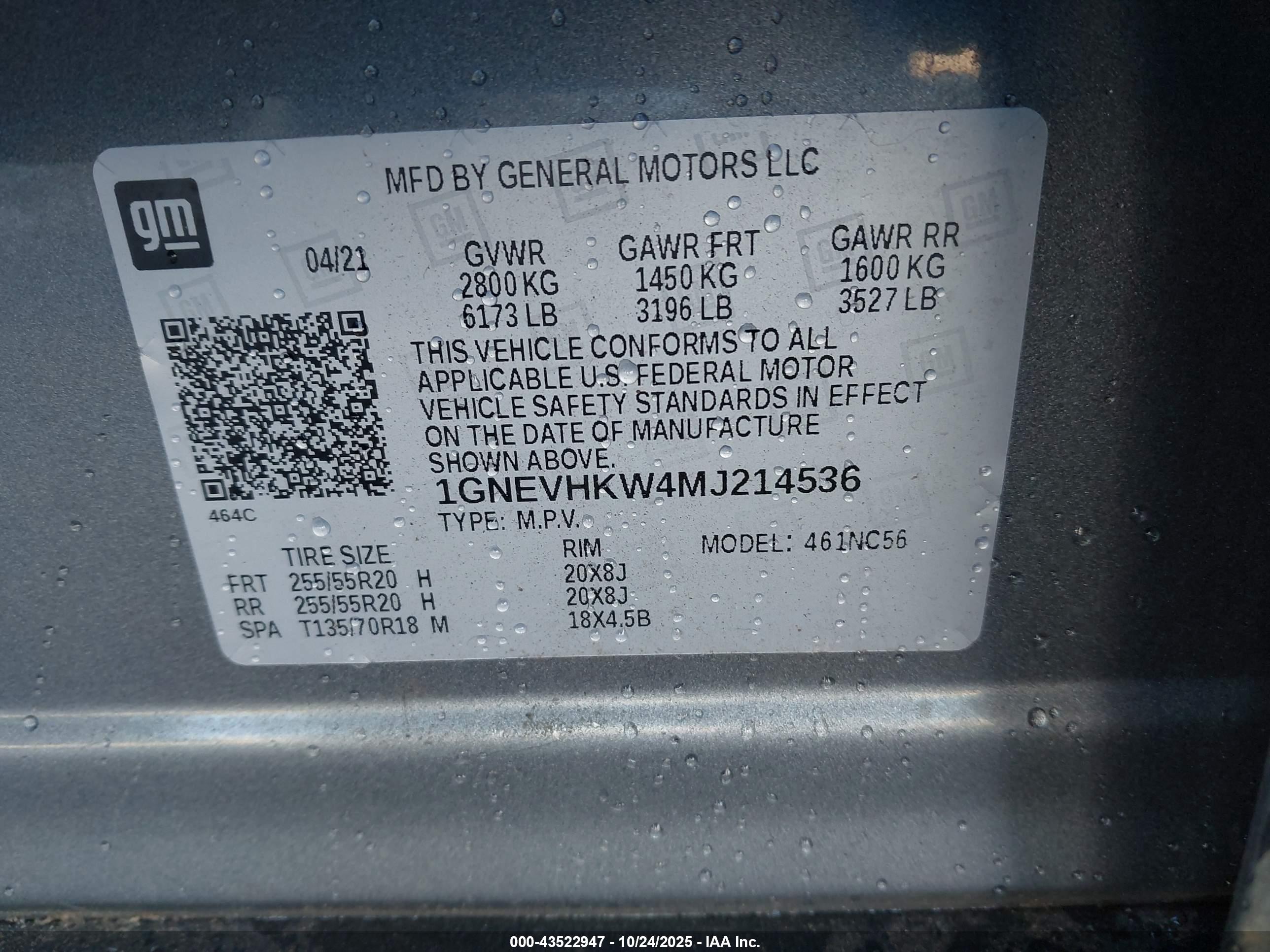 CHEVROLET TRAVERSE image 9
