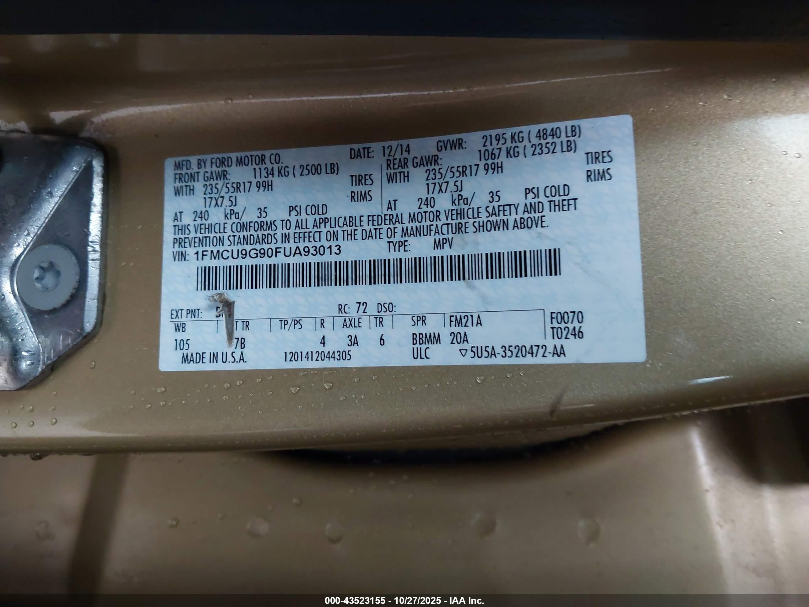 FORD ESCAPE image 9