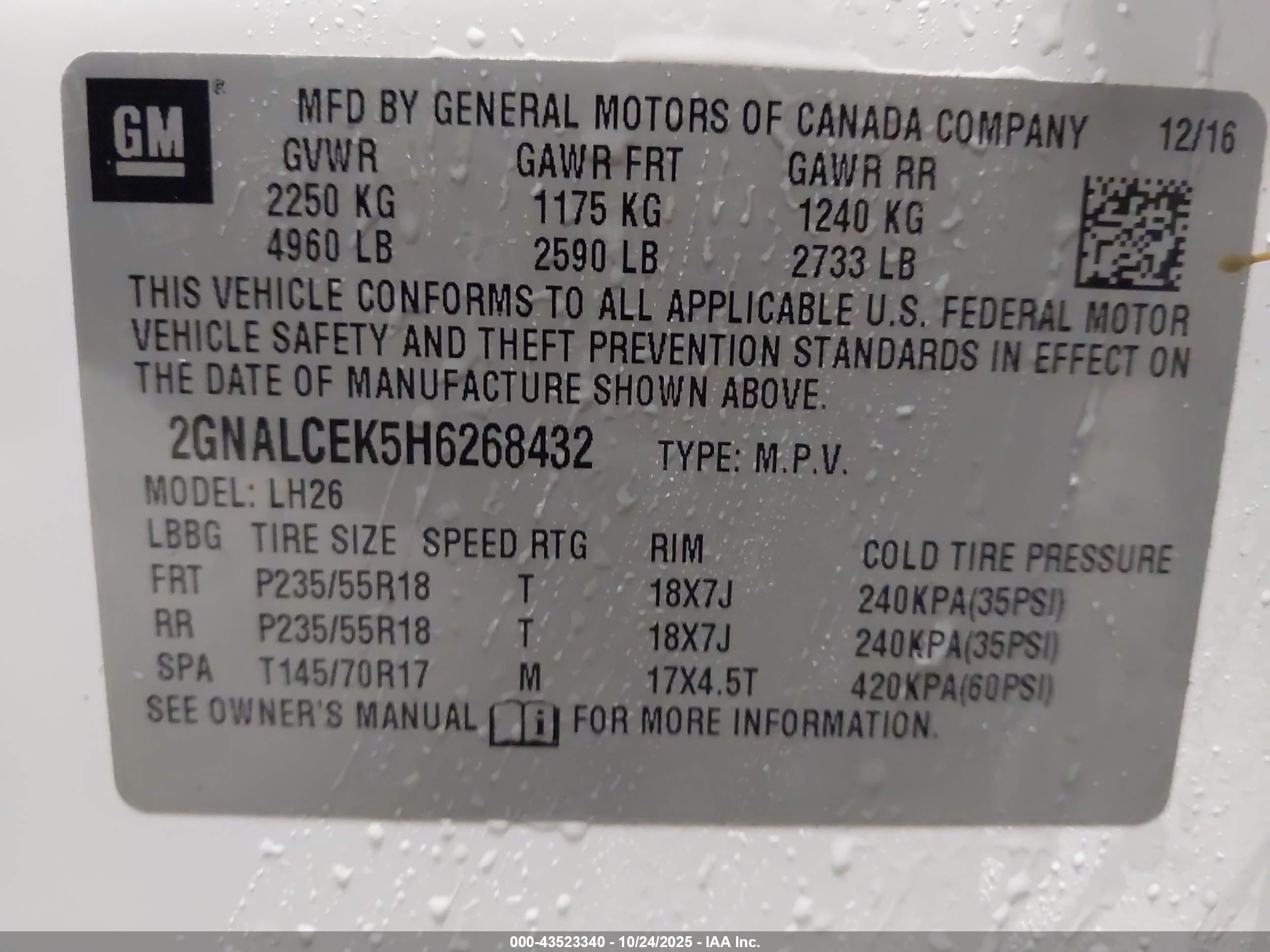 CHEVROLET EQUINOX image 9