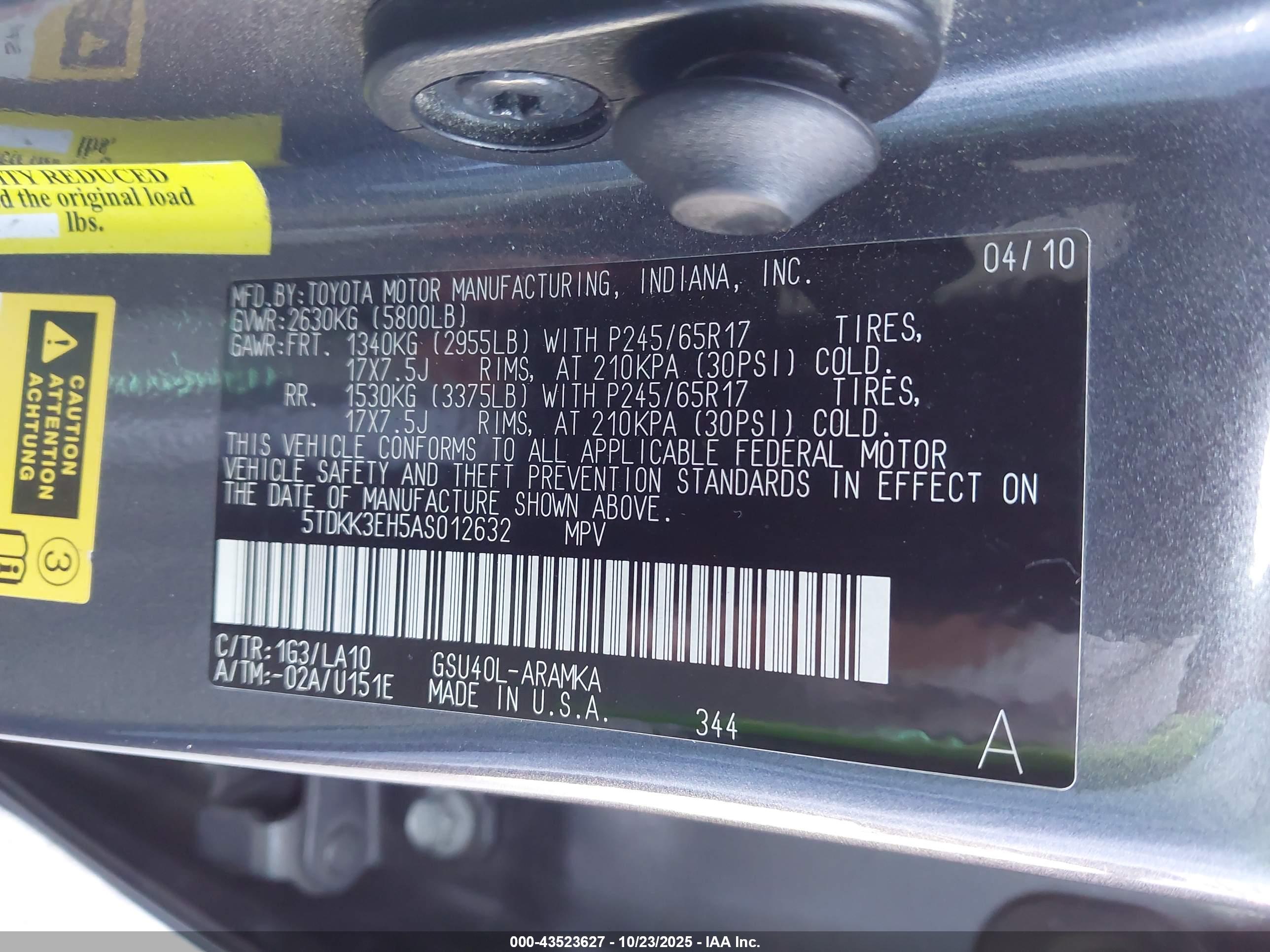 TOYOTA HIGHLANDER image 9