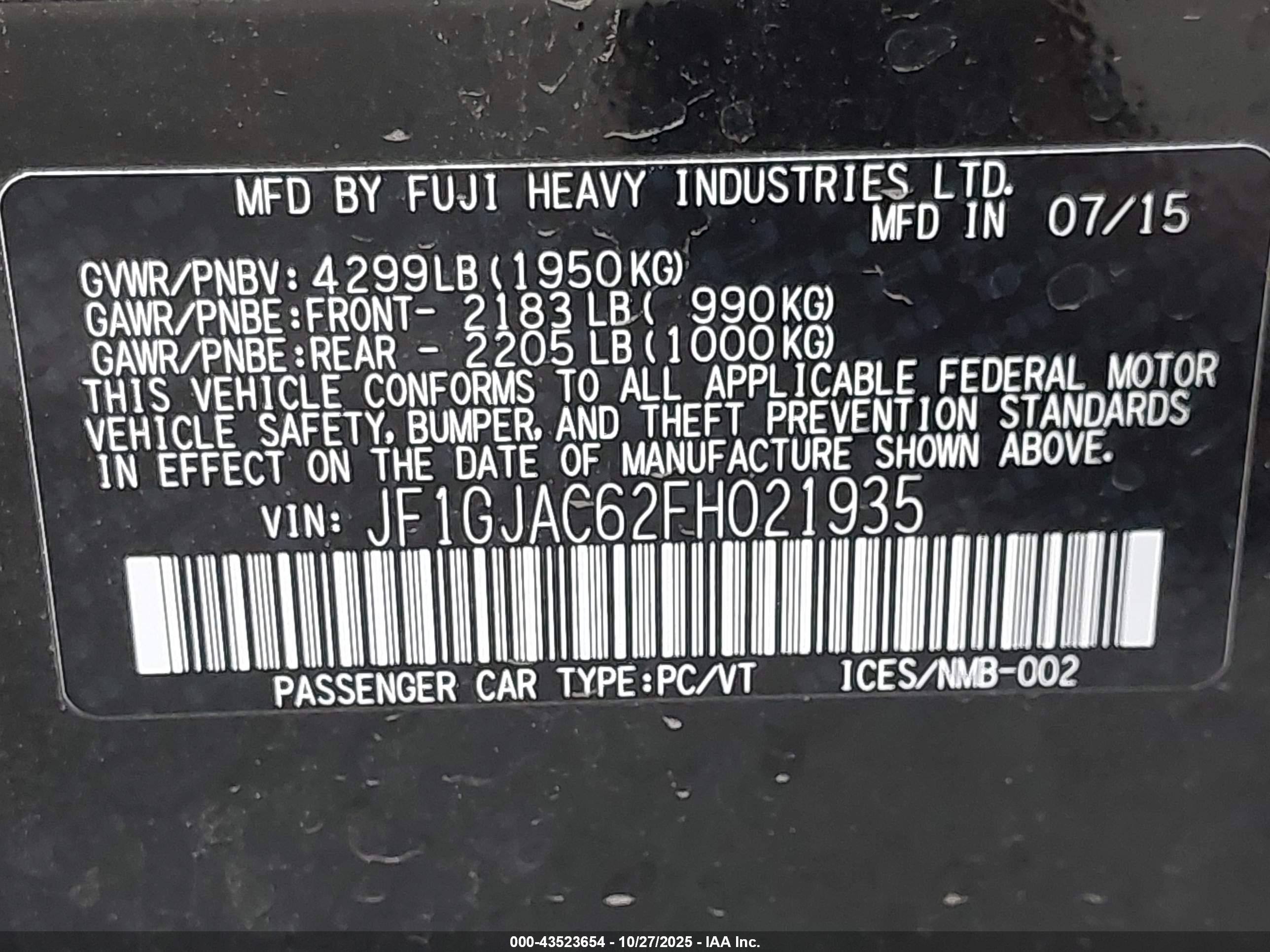 SUBARU IMPREZA image 9