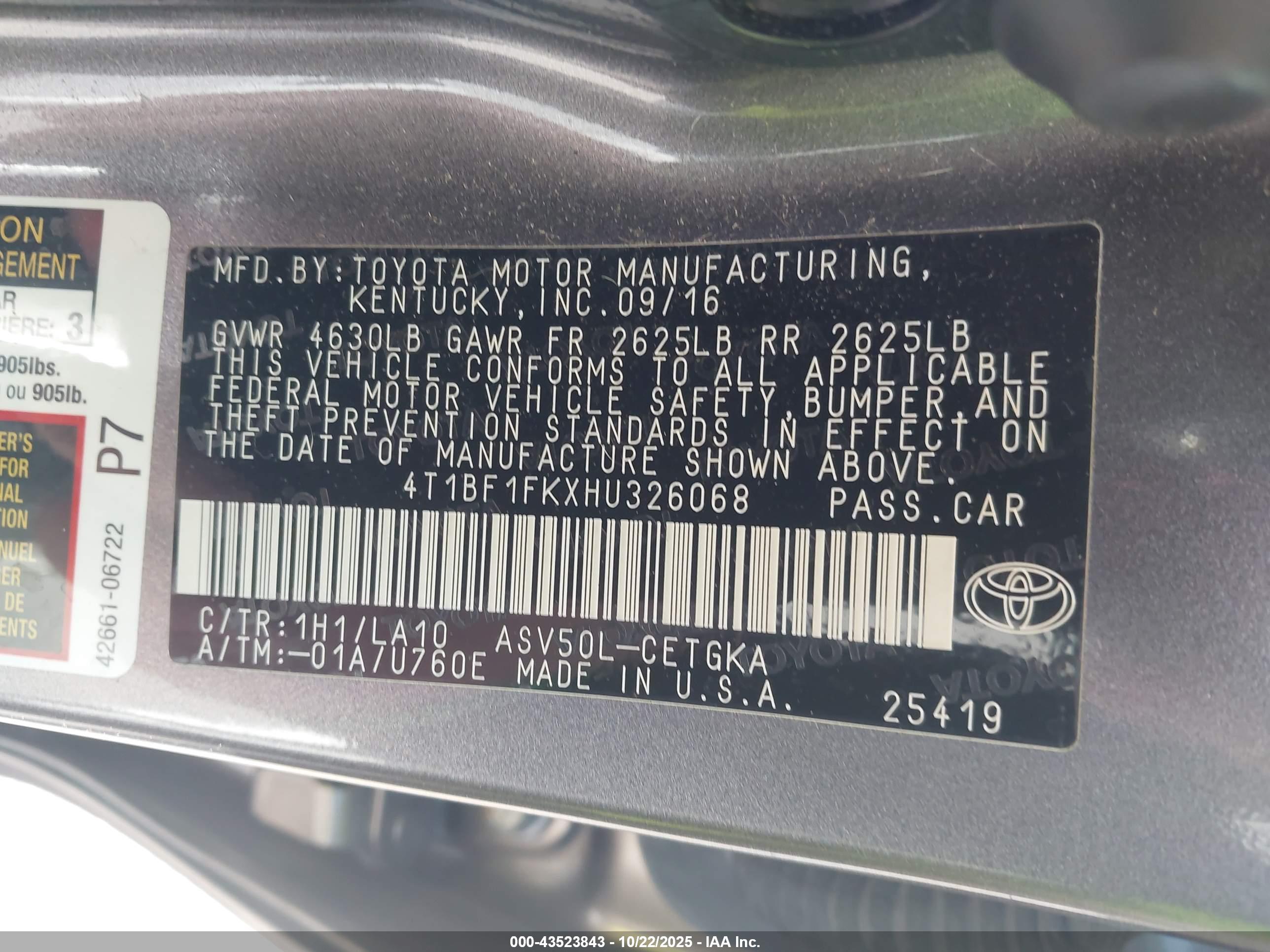 TOYOTA CAMRY image 9