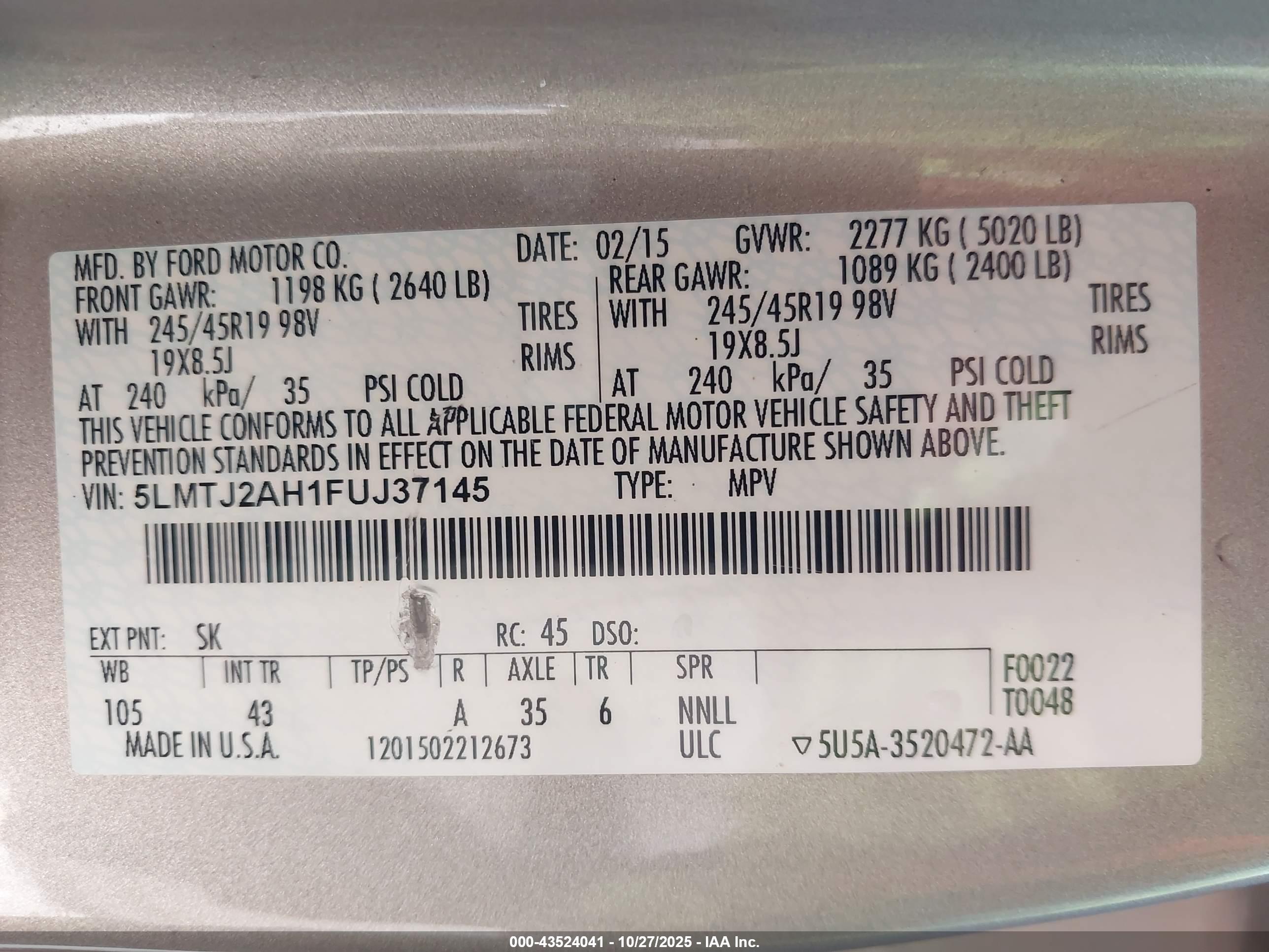 LINCOLN MKC image 9