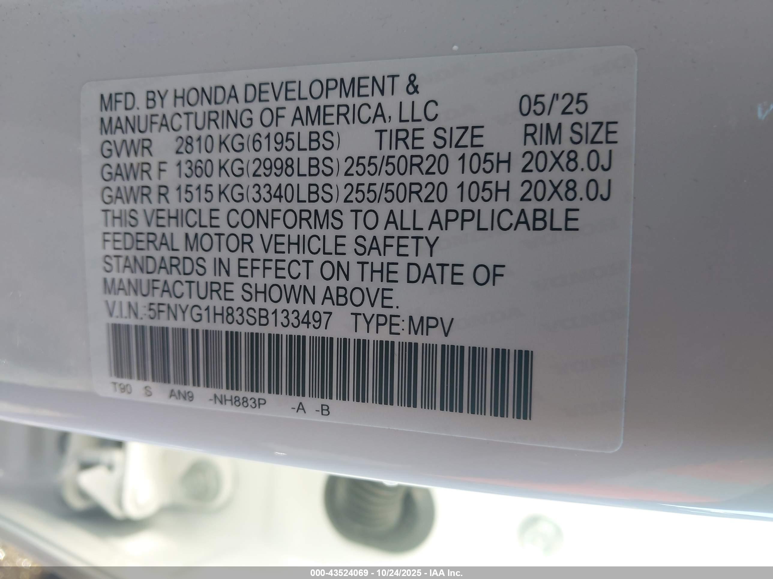 HONDA PILOT image 9