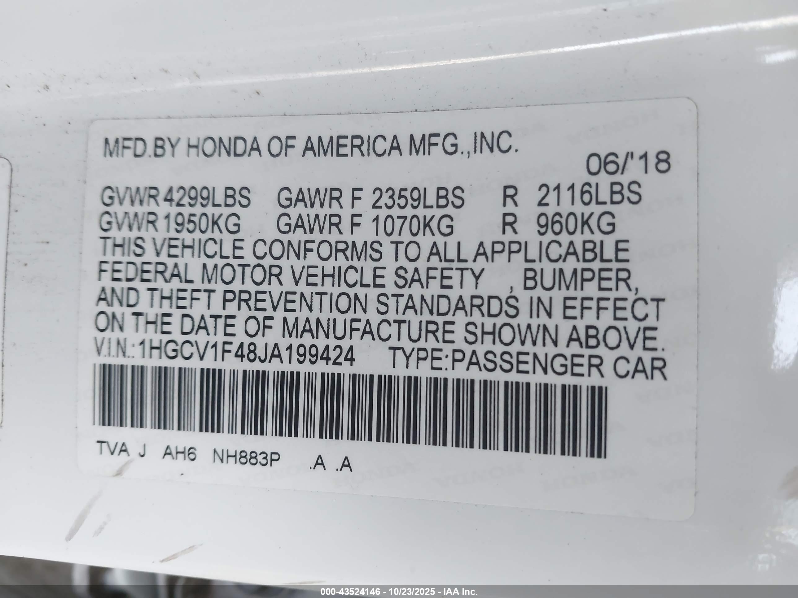 HONDA ACCORD image 9