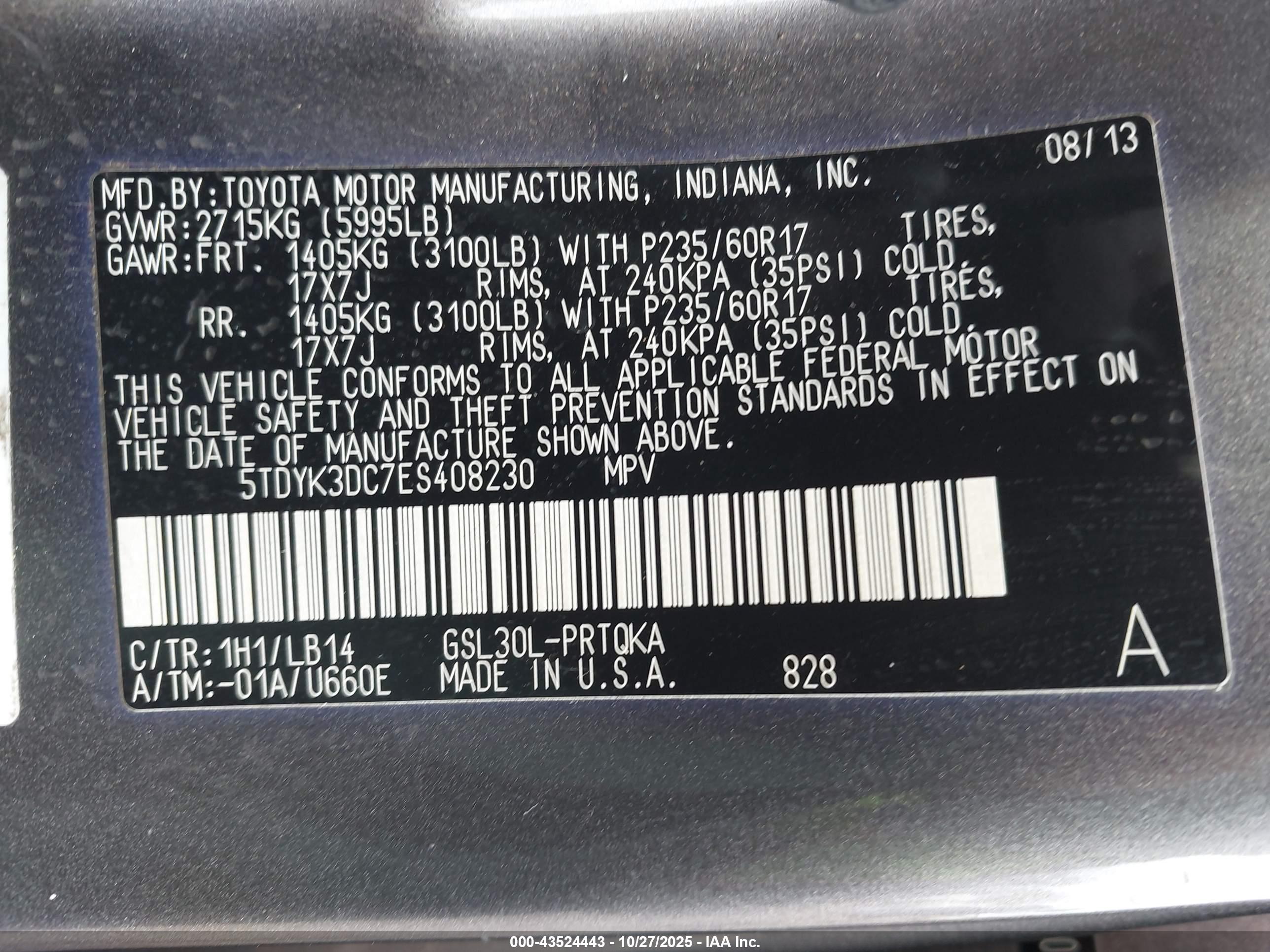 TOYOTA SIENNA image 9