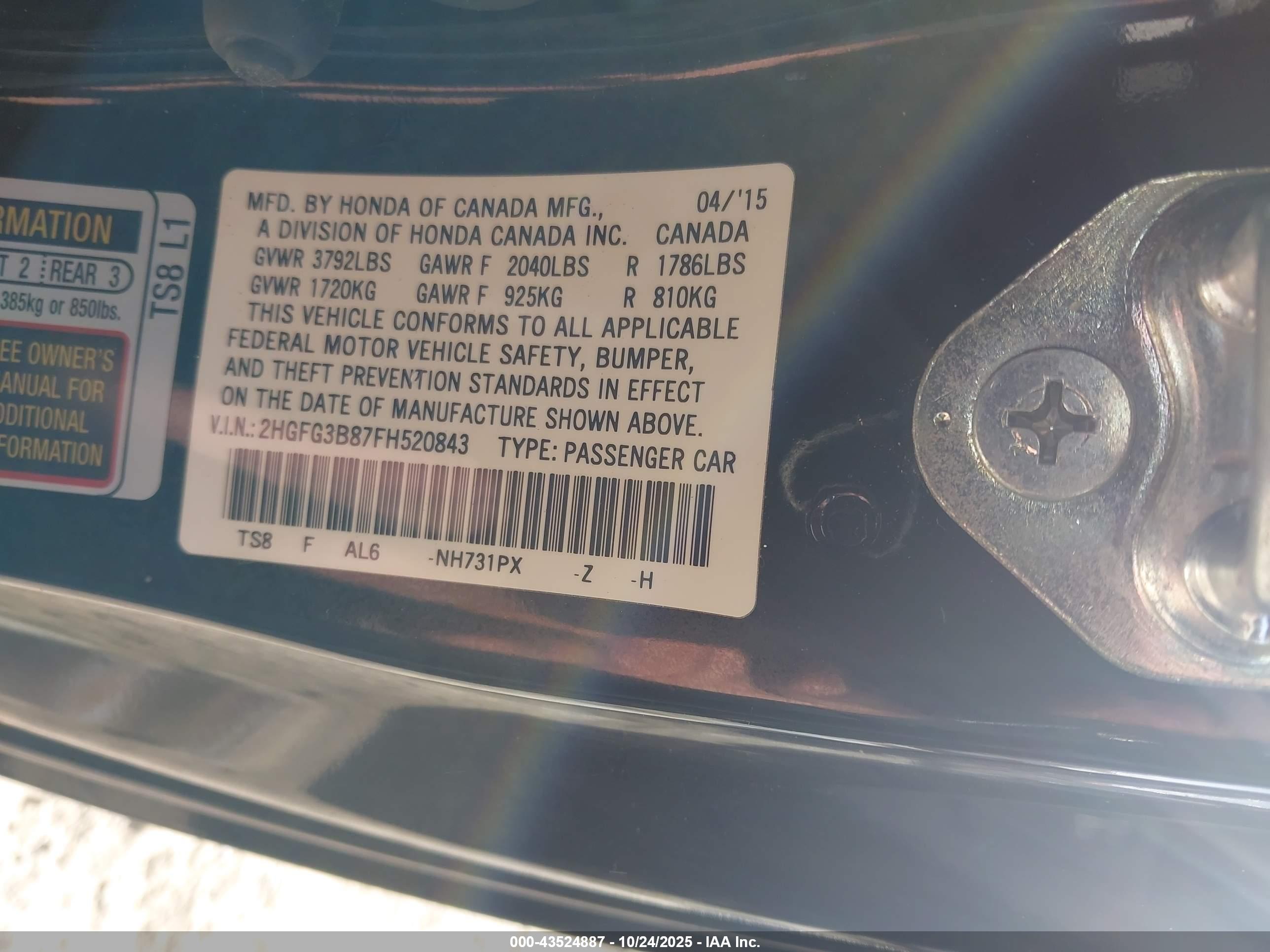 HONDA CIVIC image 9