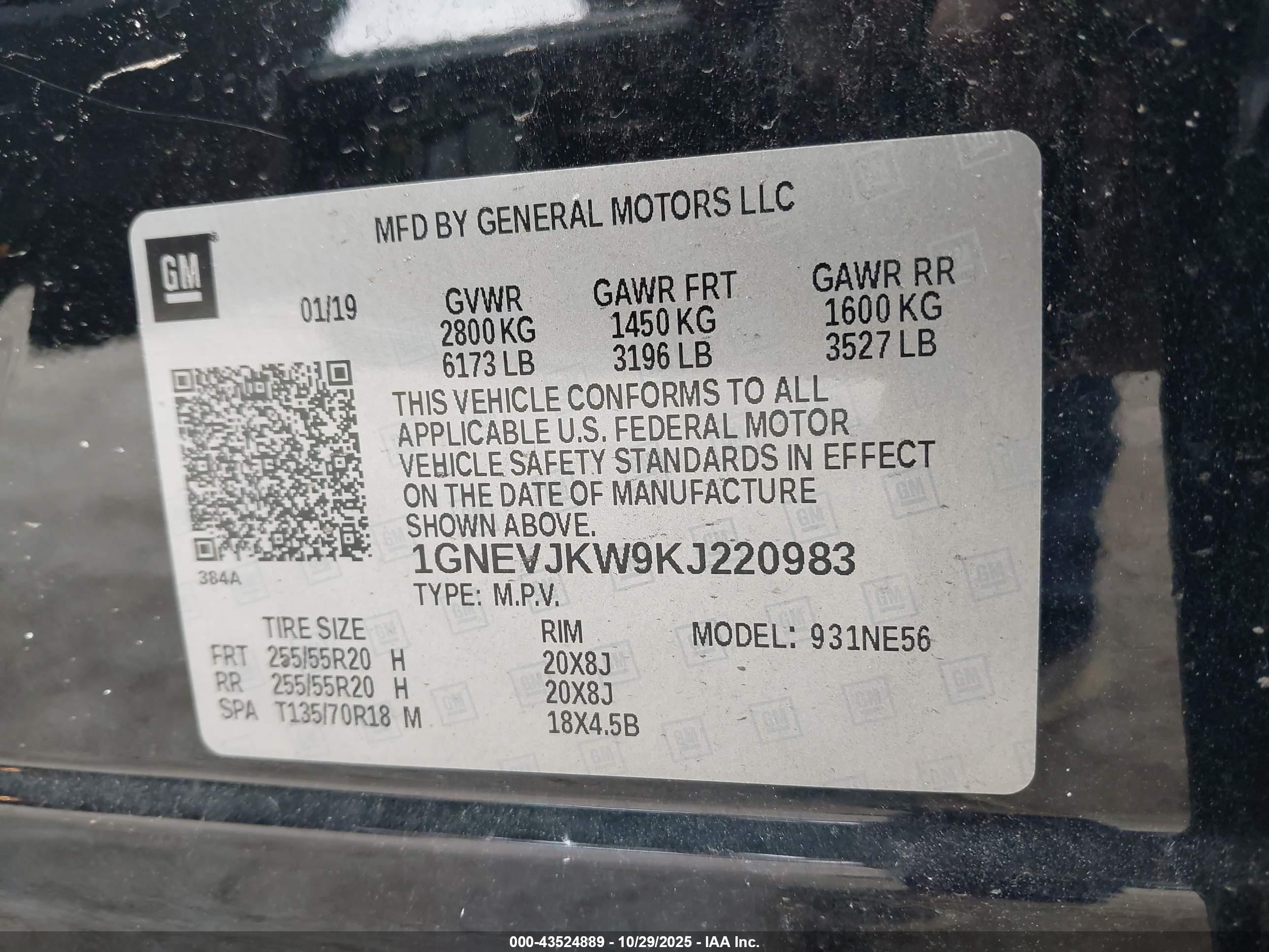 CHEVROLET TRAVERSE image 9