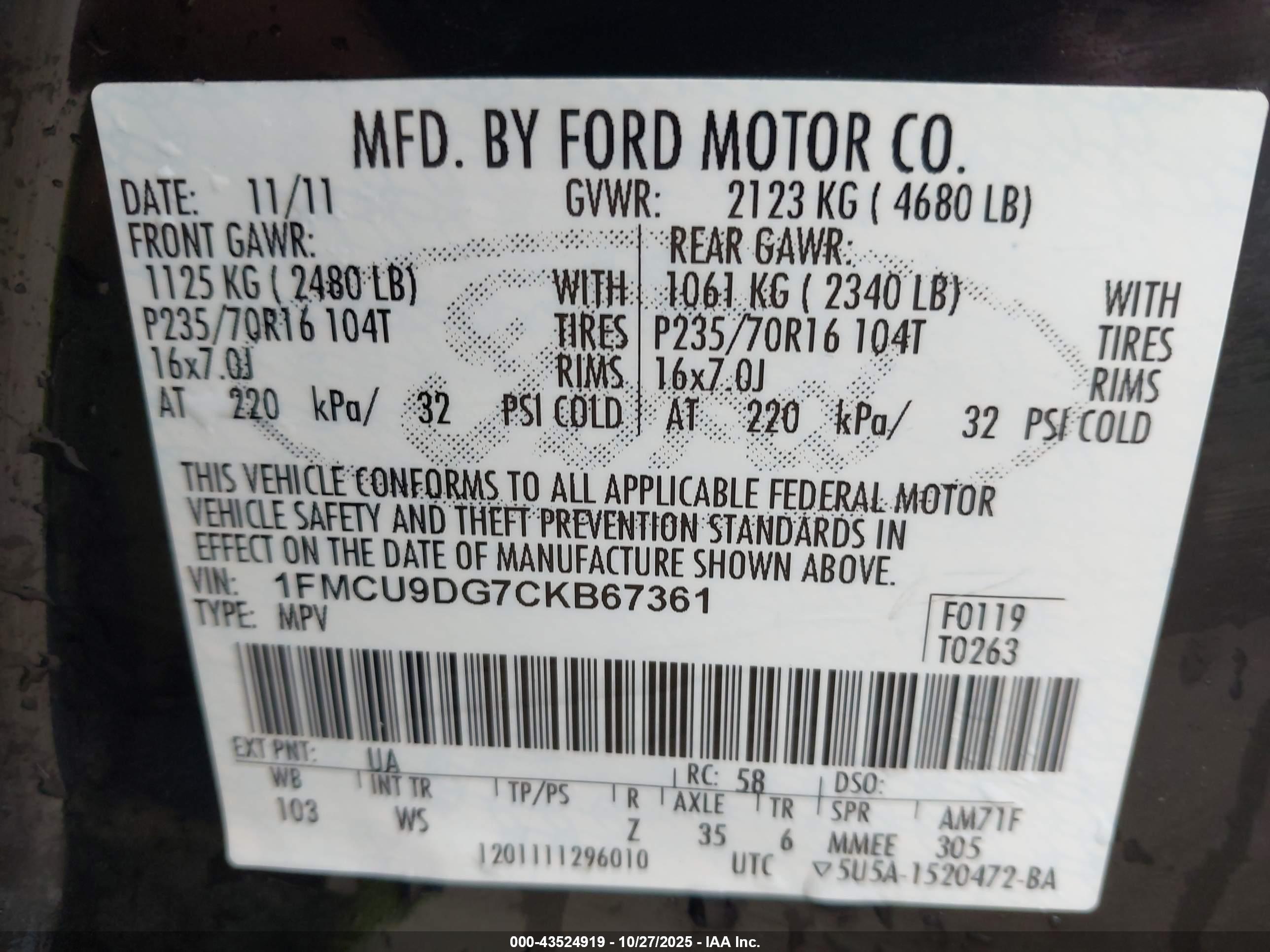 FORD ESCAPE image 9