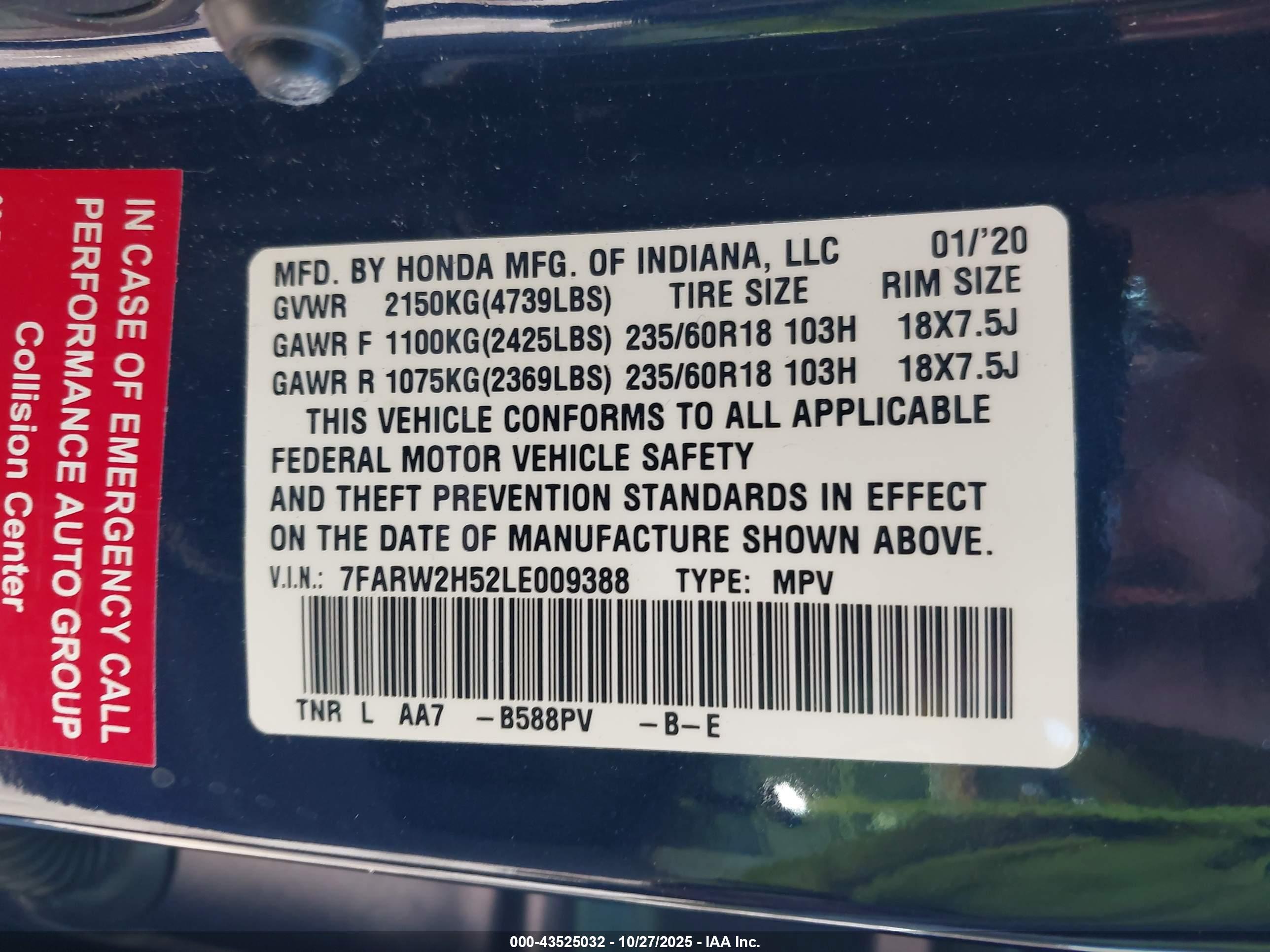 HONDA CR-V image 9
