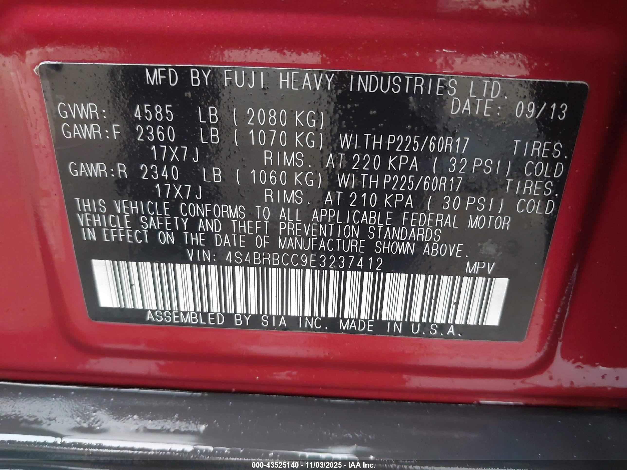 SUBARU OUTBACK image 9
