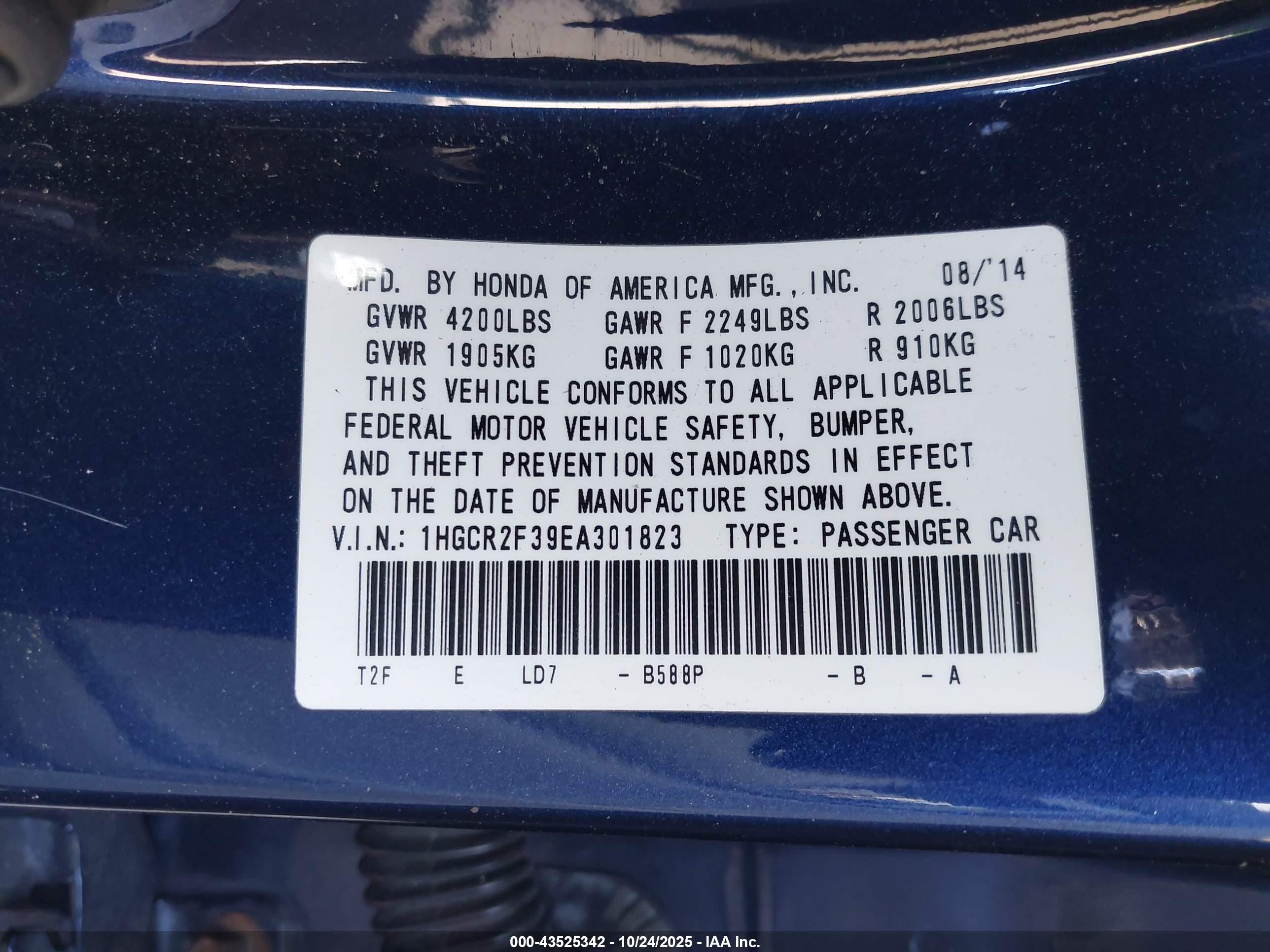 HONDA ACCORD image 9