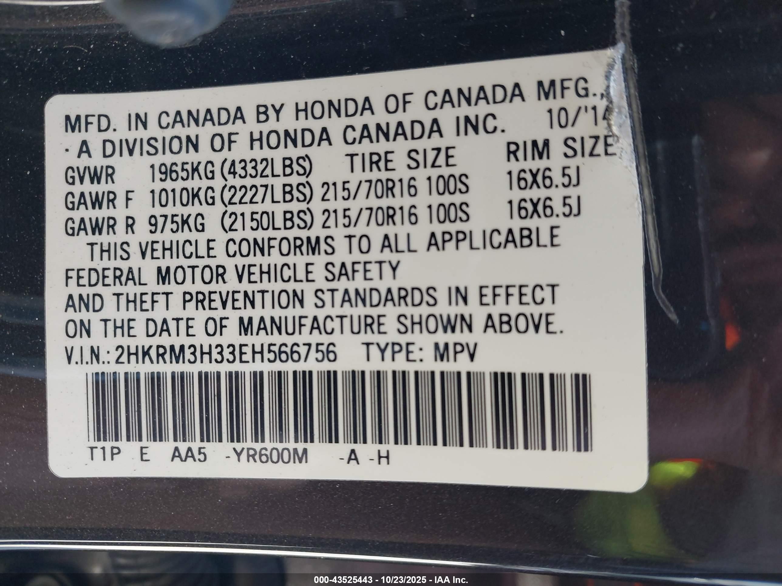 HONDA CR-V image 9