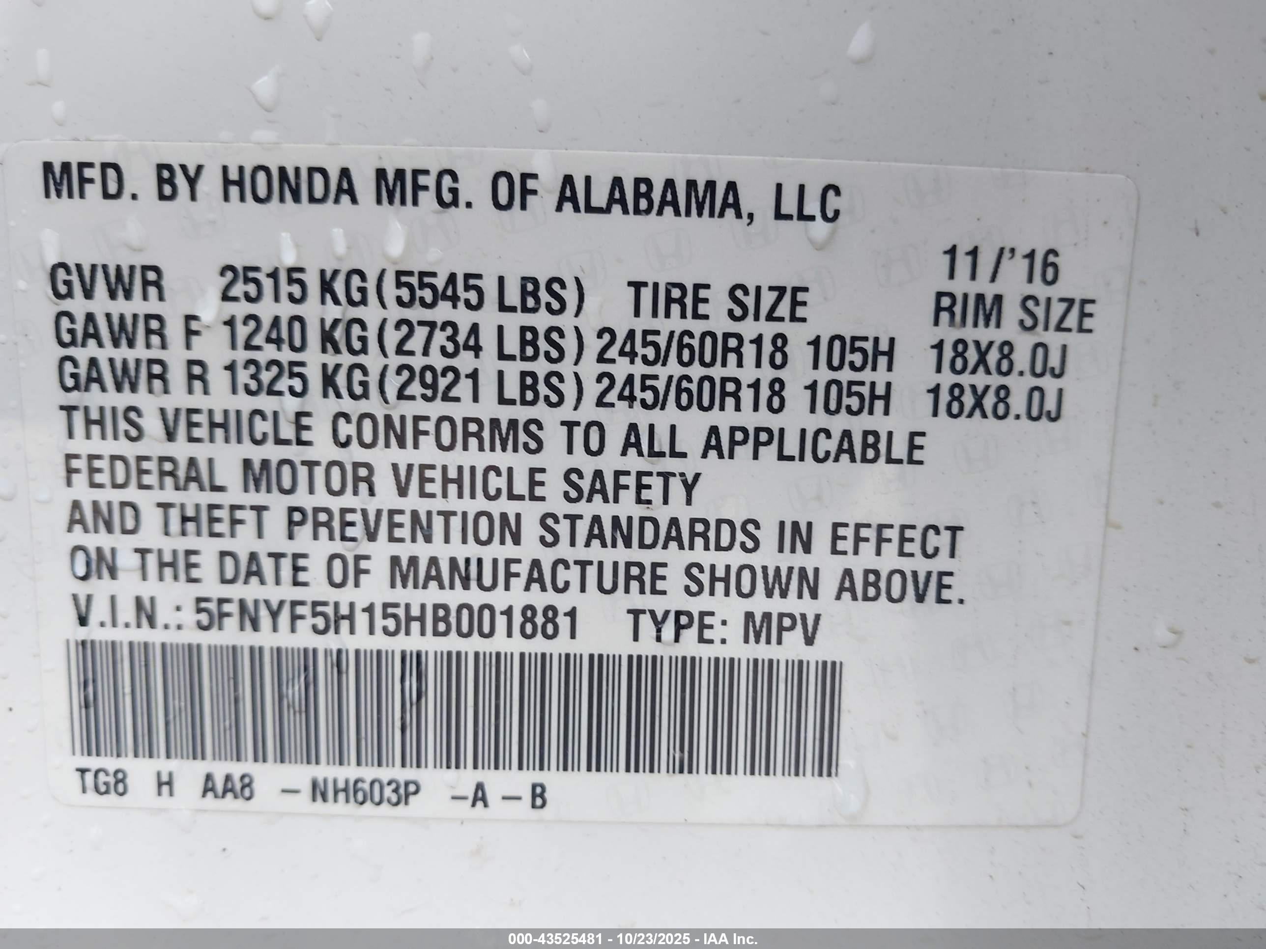 HONDA PILOT image 9