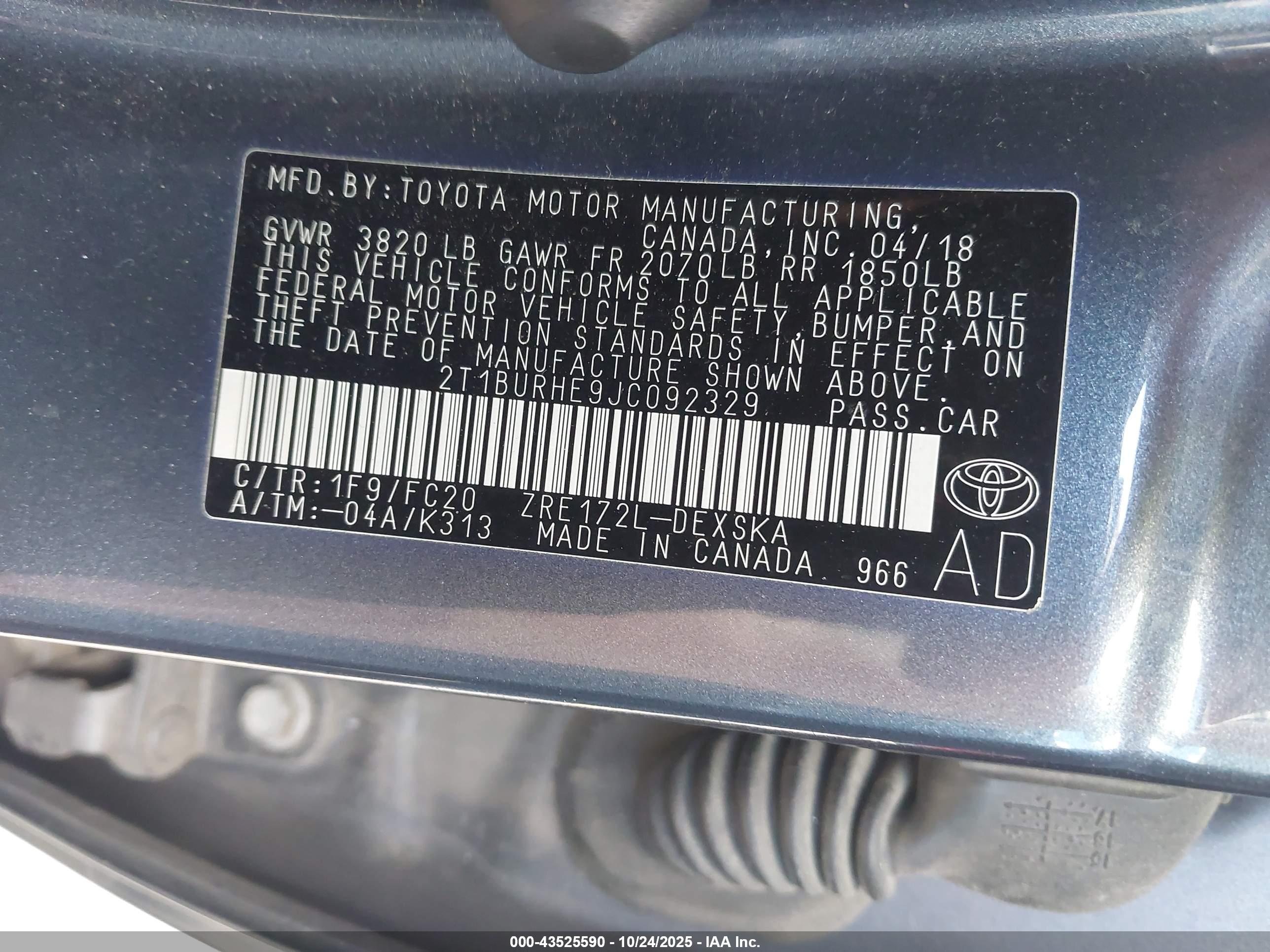 TOYOTA COROLLA image 9