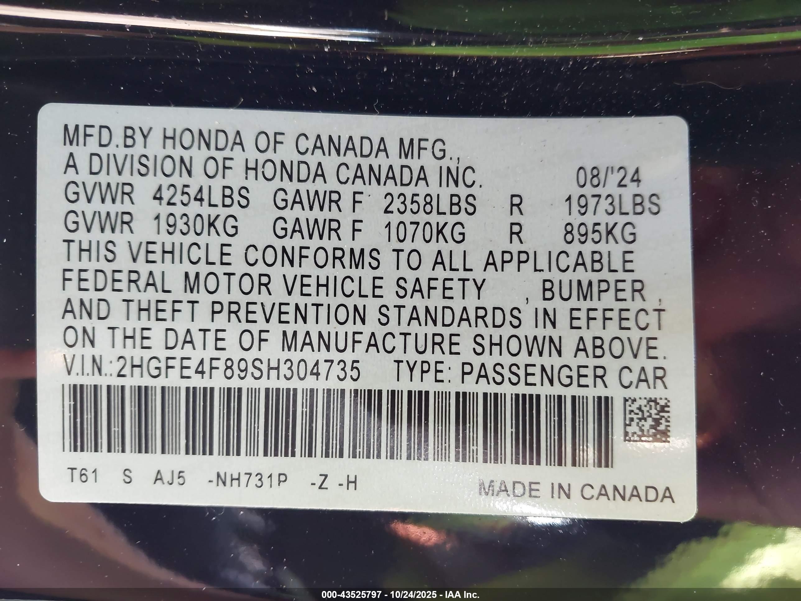 HONDA CIVIC image 9