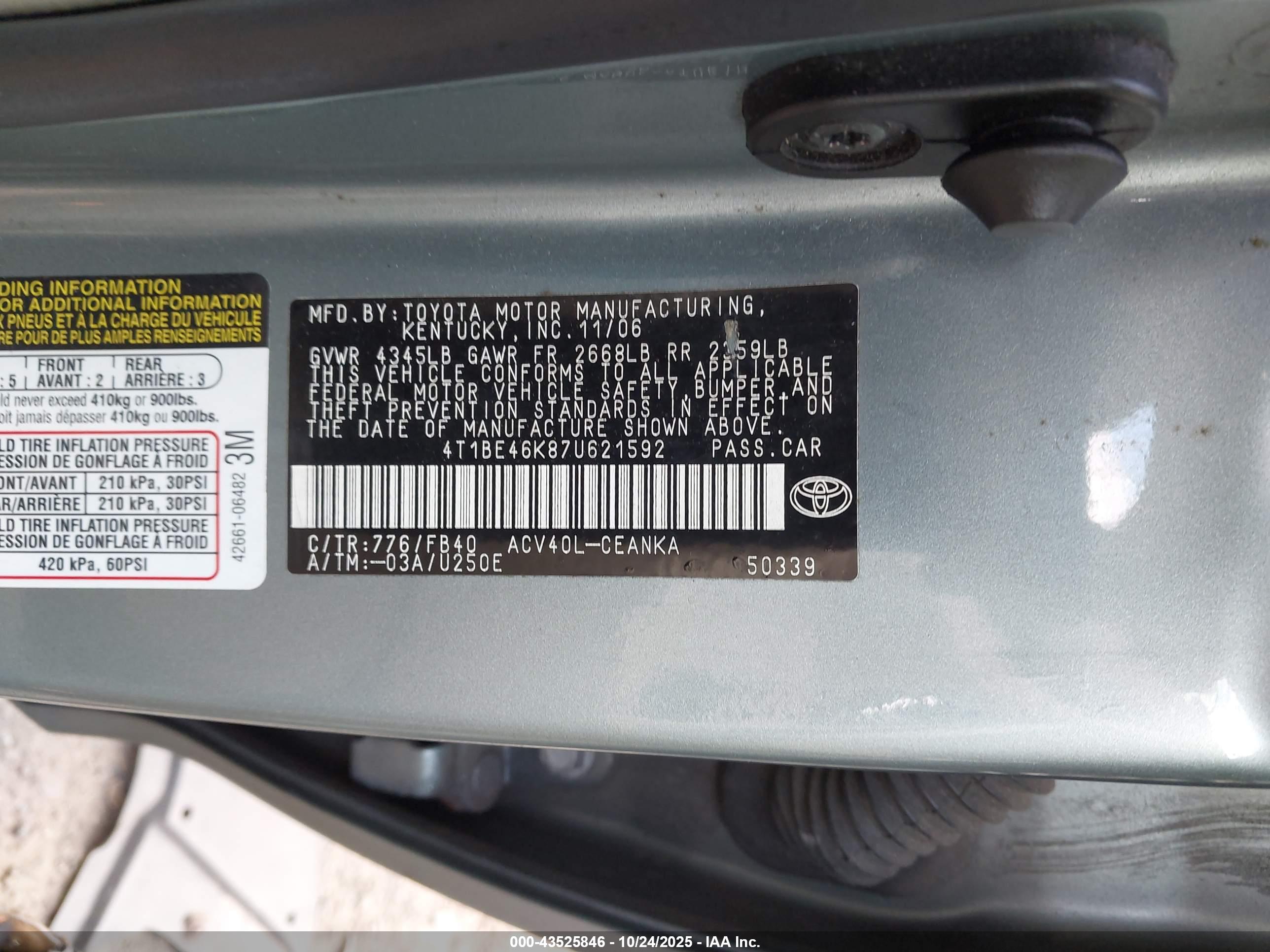 TOYOTA CAMRY image 9