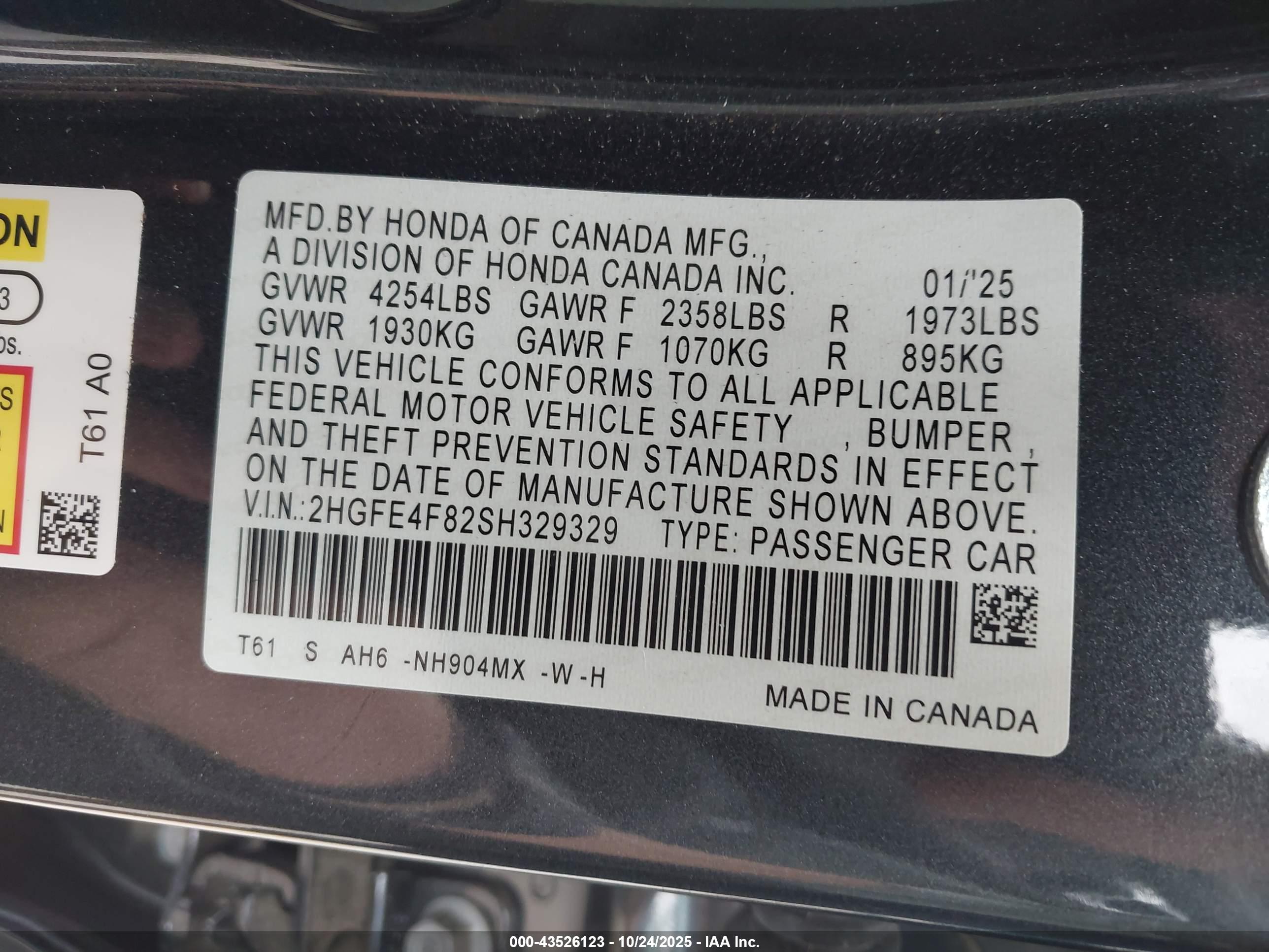 HONDA CIVIC image 9