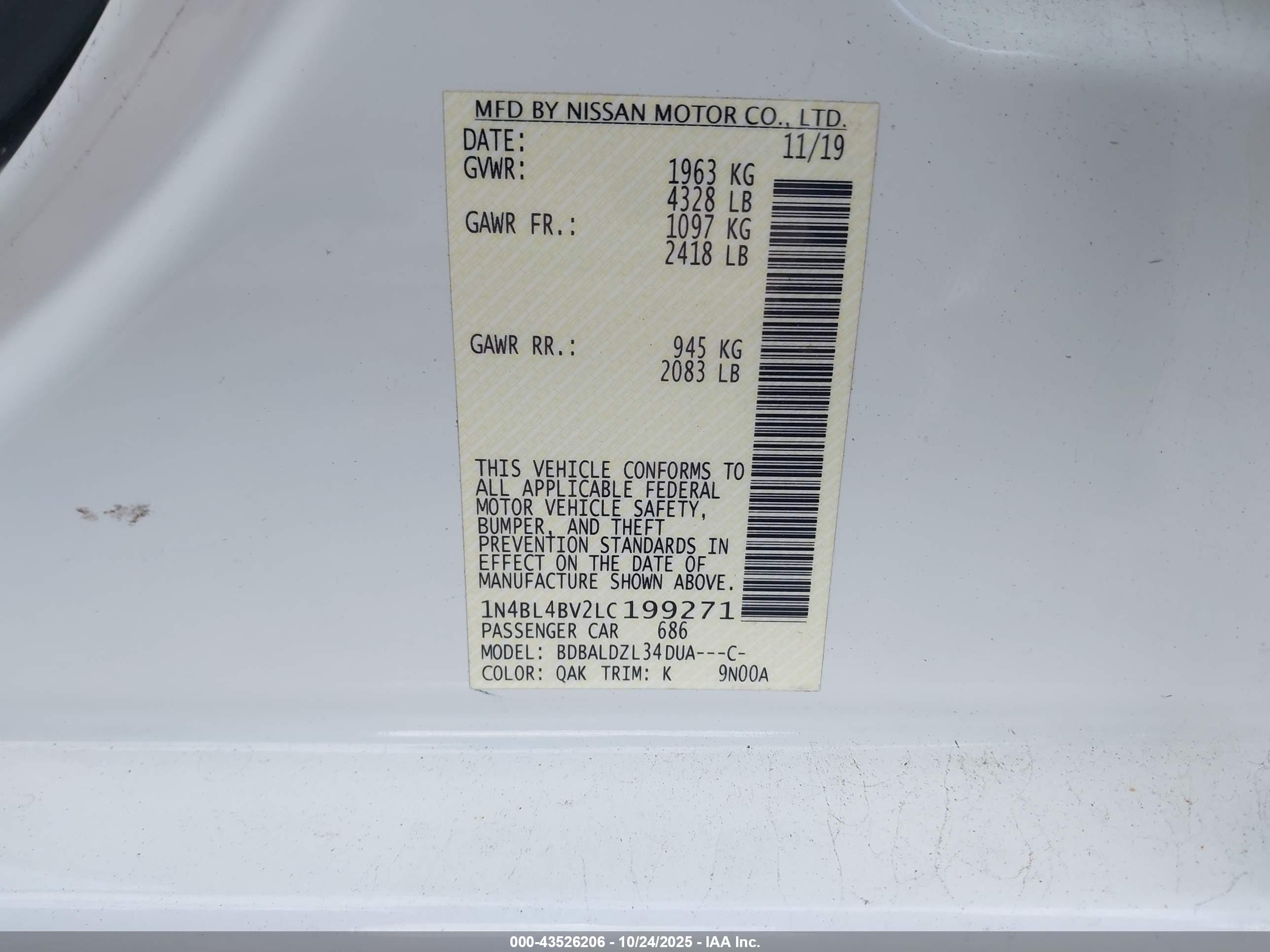 NISSAN ALTIMA image 9