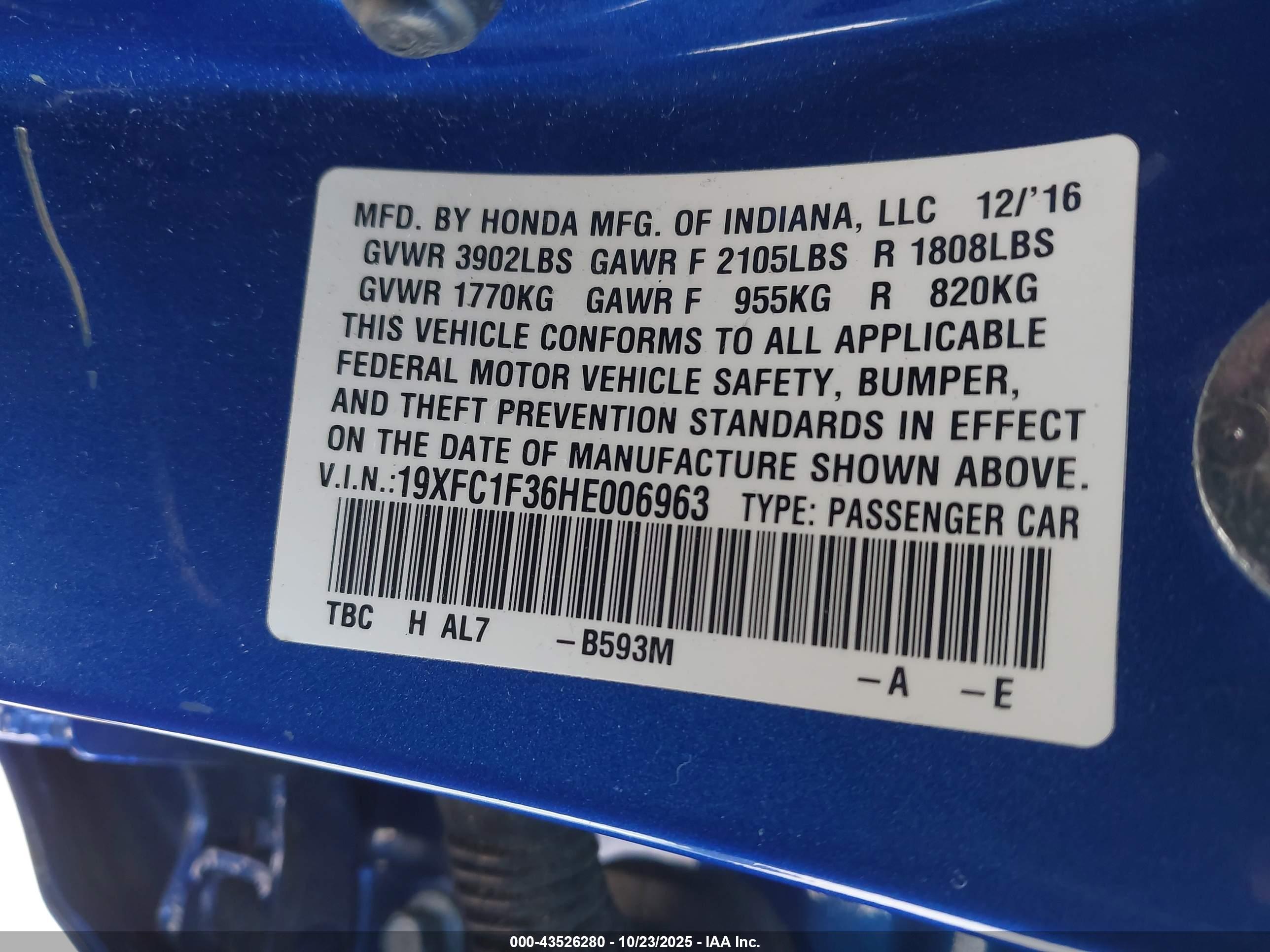 HONDA CIVIC image 9