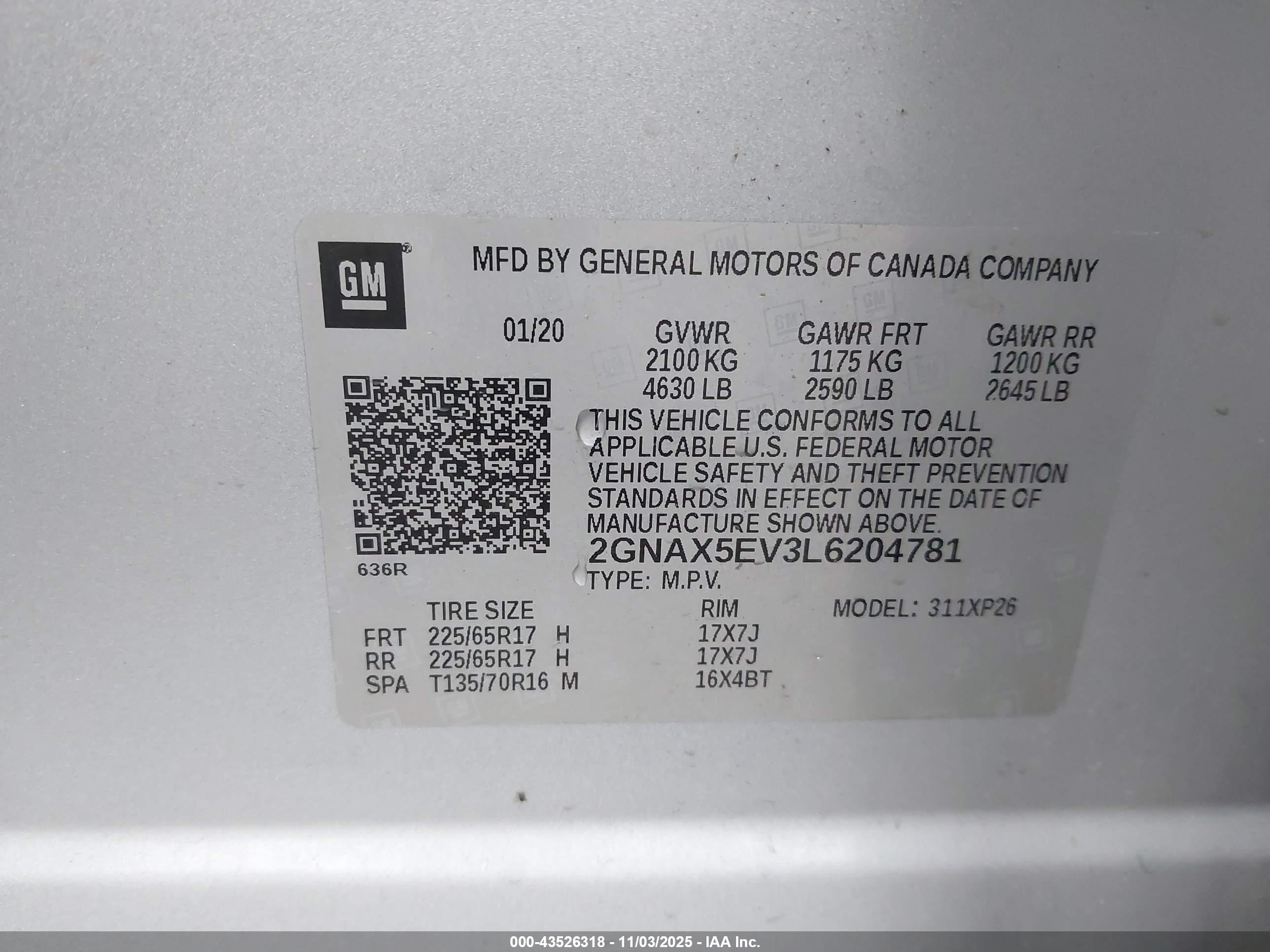 CHEVROLET EQUINOX image 9