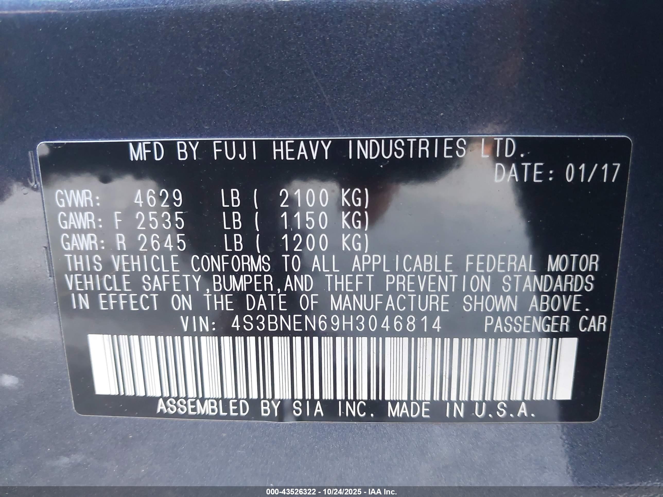 SUBARU LEGACY image 9