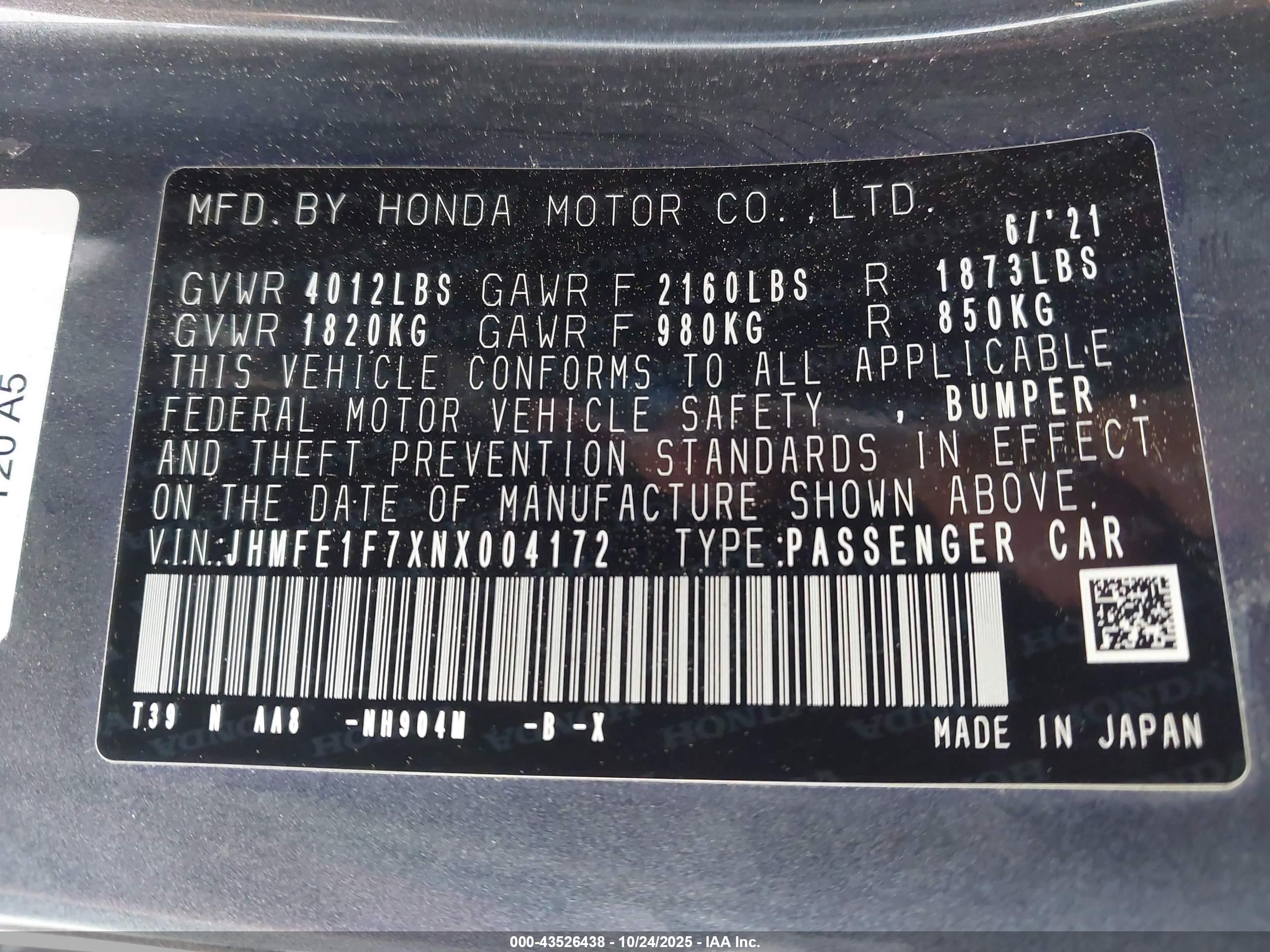 HONDA CIVIC image 9