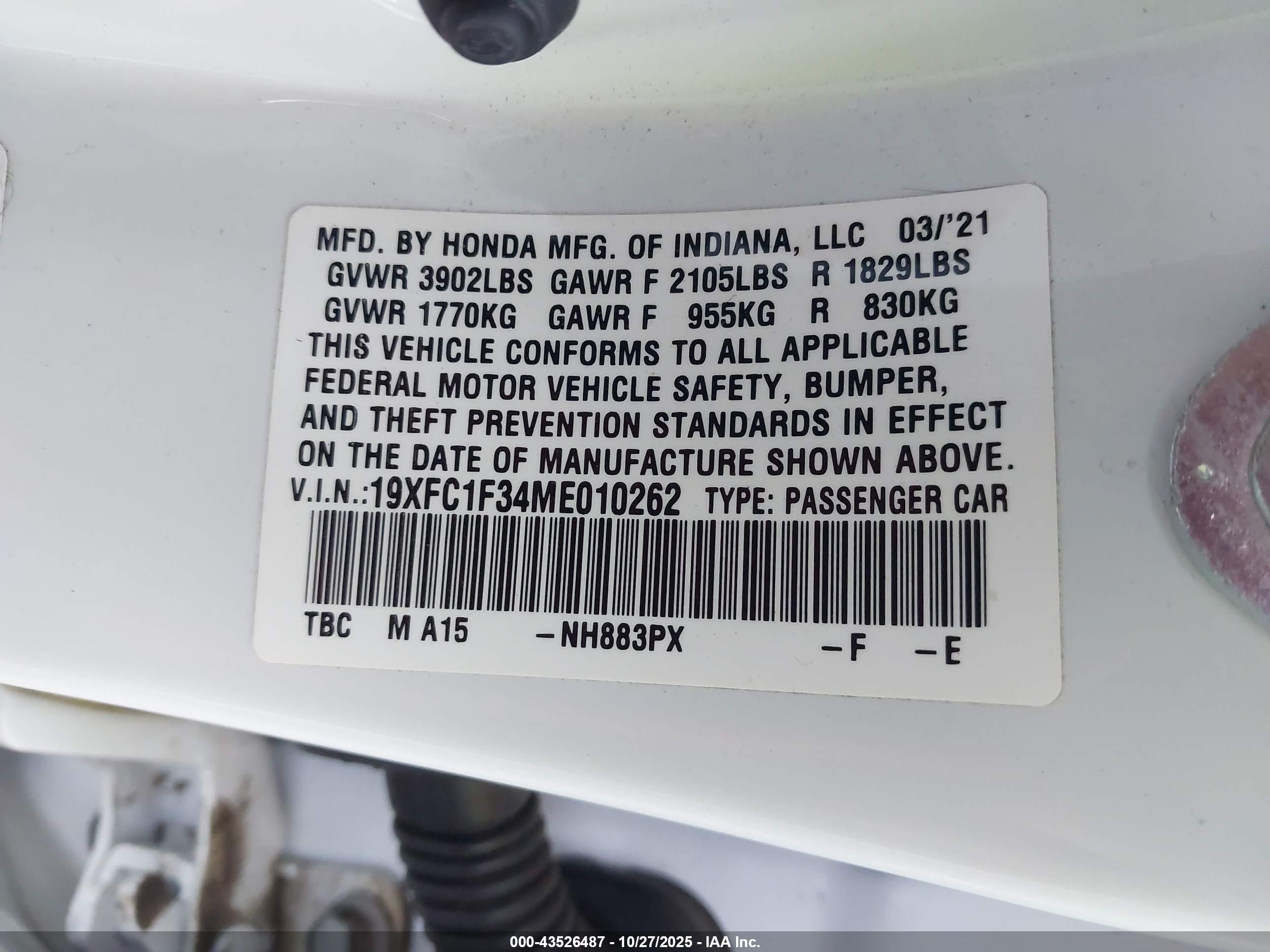 HONDA CIVIC image 9
